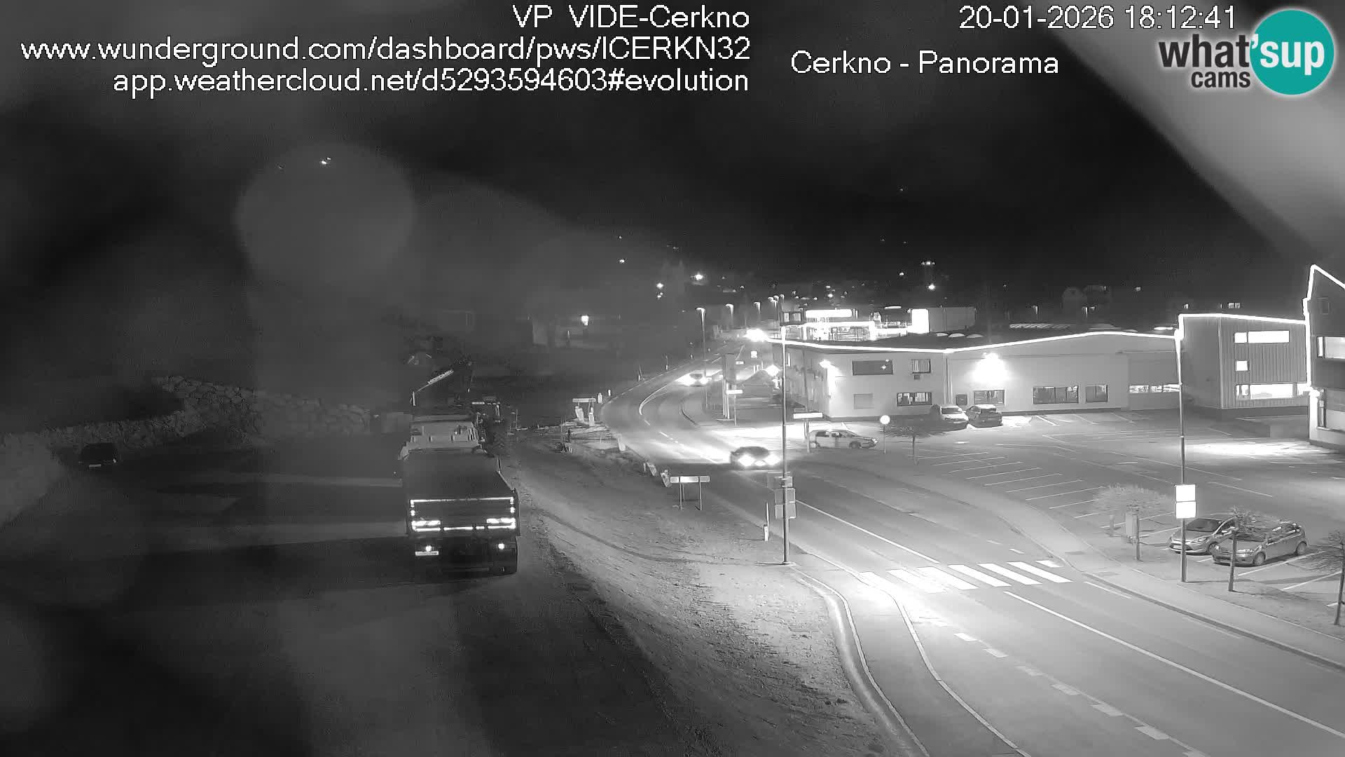 Cerkno city entrance Live Webcam