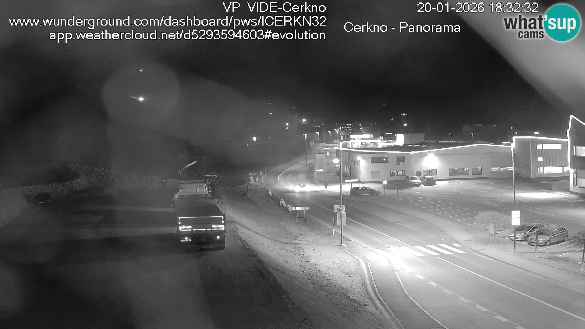Cerkno city entrance Live Webcam