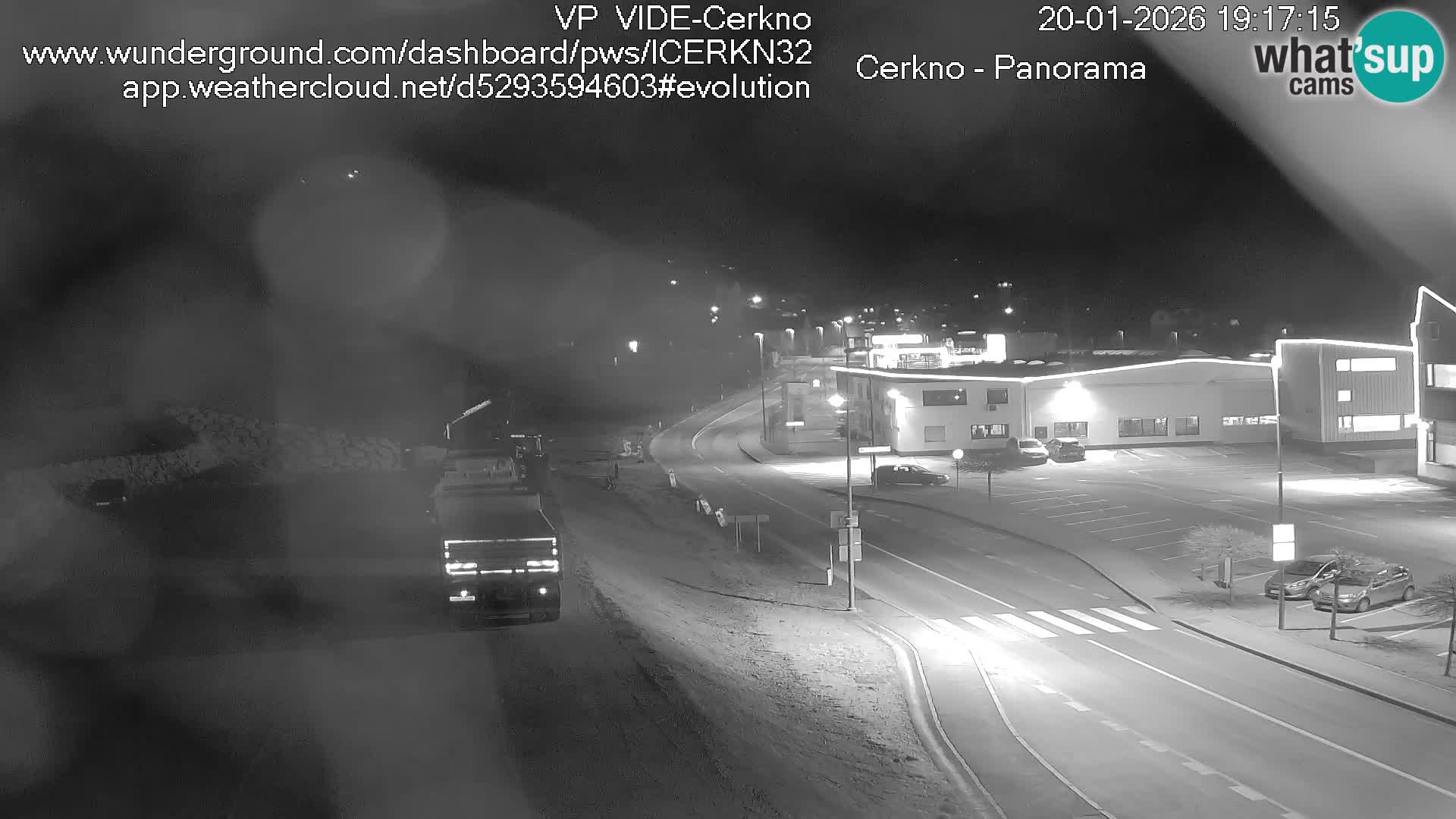 Cerkno entrada a la ciudad Webcam en vivo