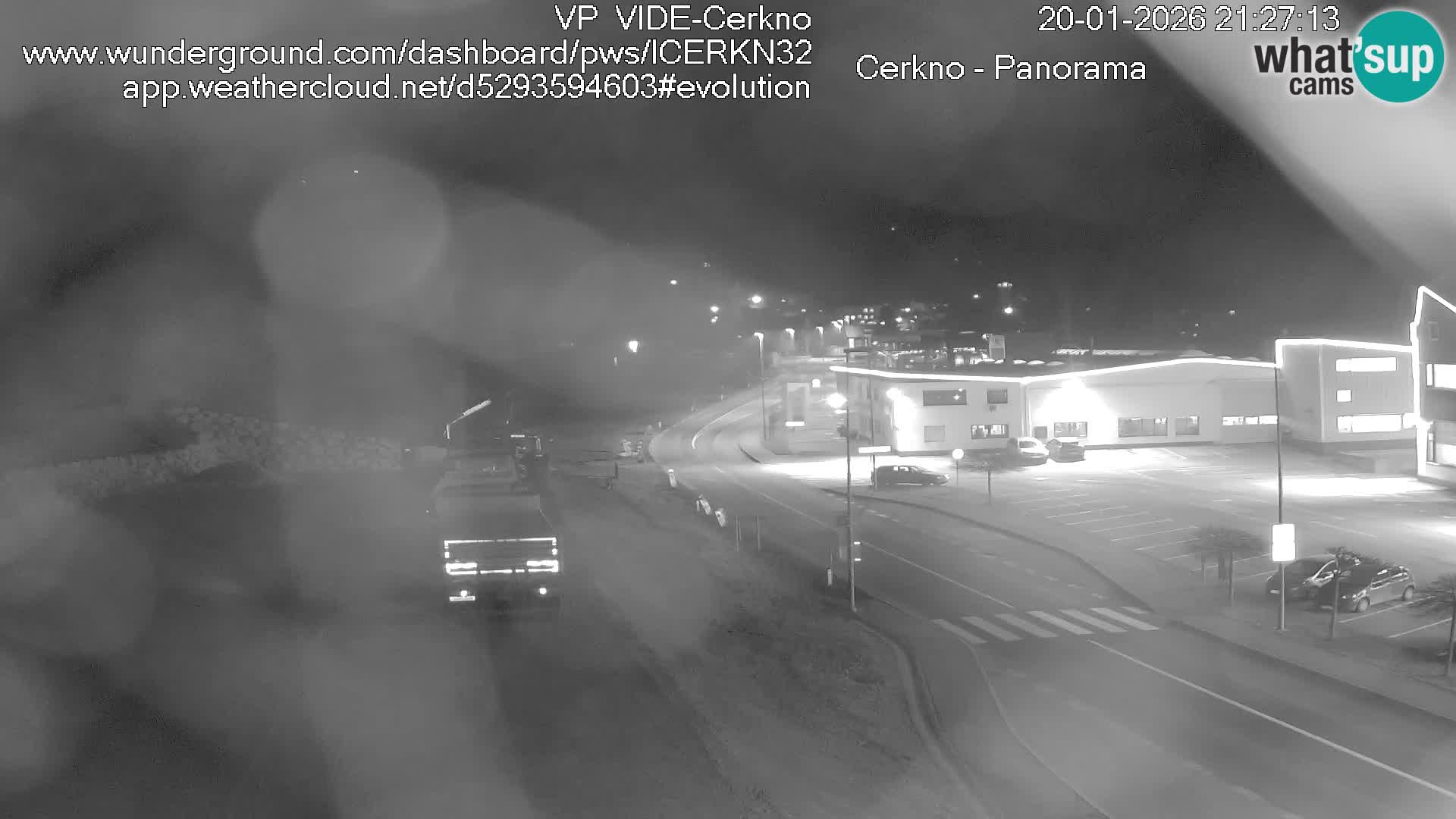 Cerkno city entrance Live Webcam