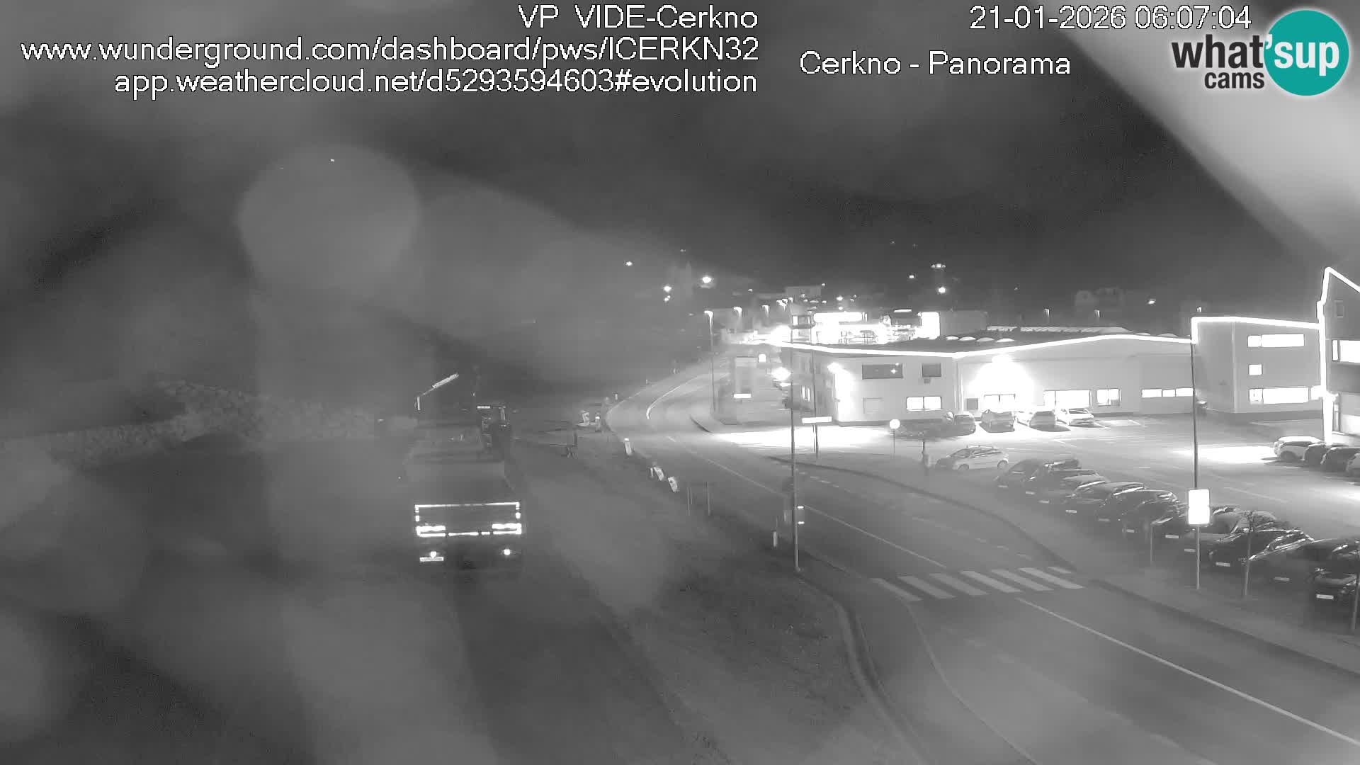 Cerkno entrada a la ciudad Webcam en vivo