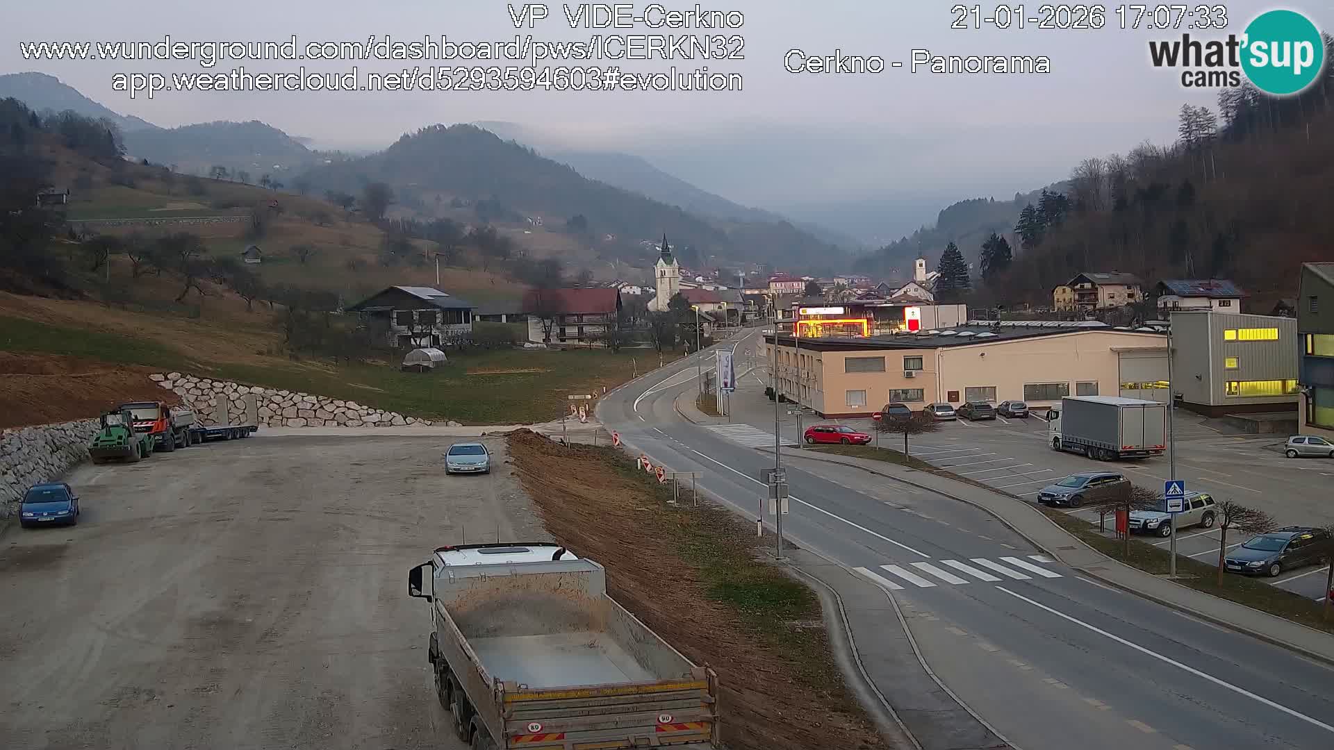 Cerkno Stadteingang Live-Webcam