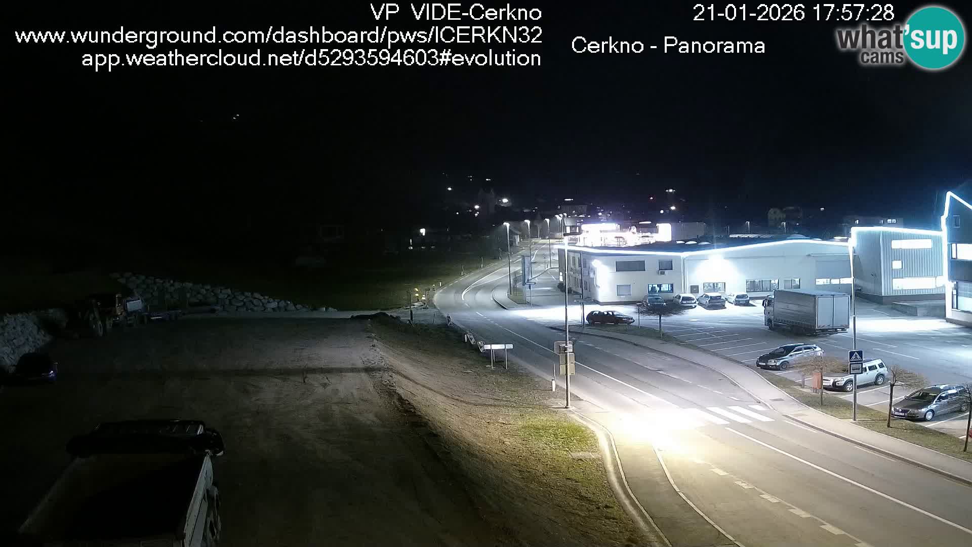 Cerkno city entrance Live Webcam