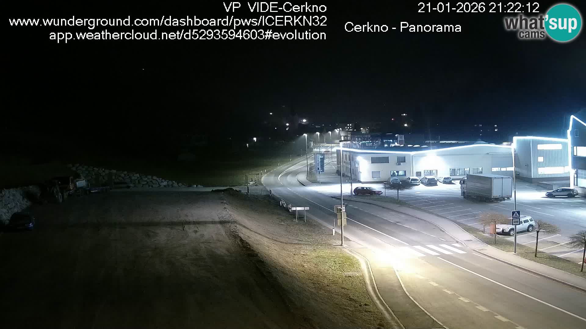 Cerkno entrada a la ciudad Webcam en vivo