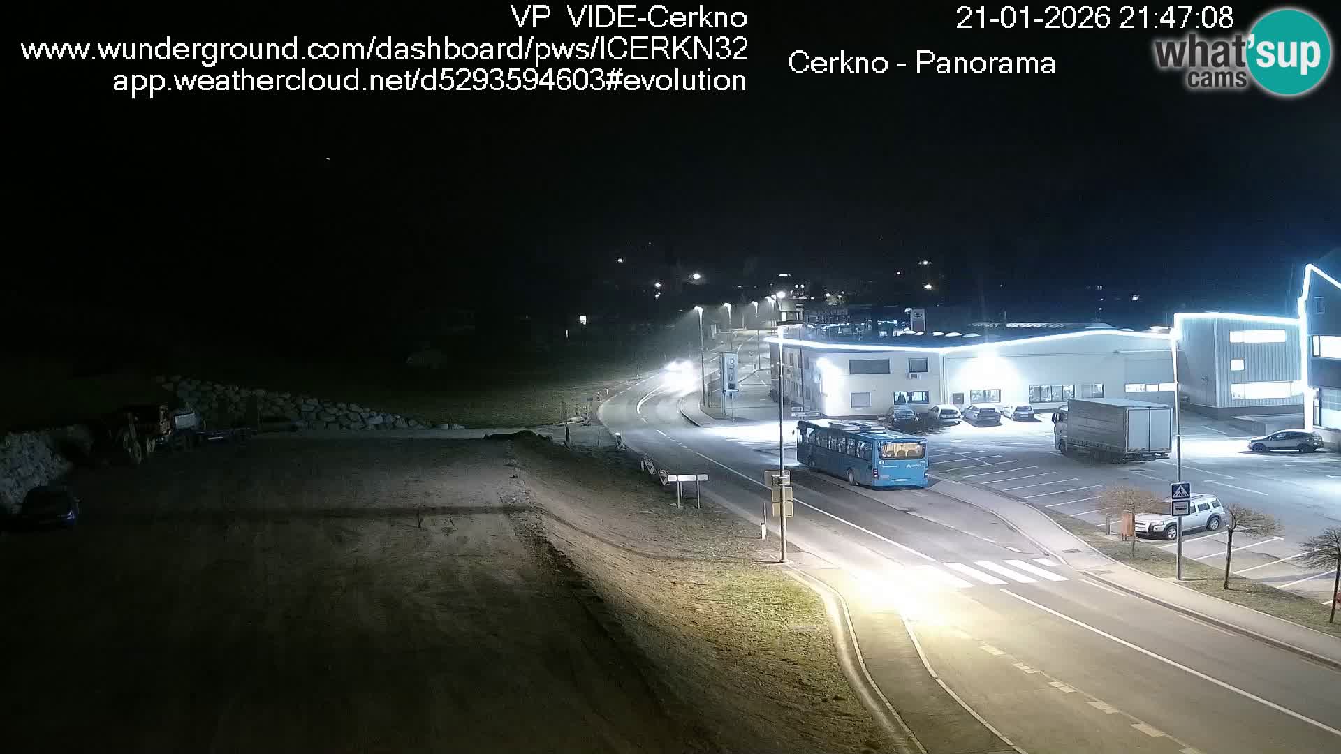 Webcam en direct – Entrée de la ville de Cerkno