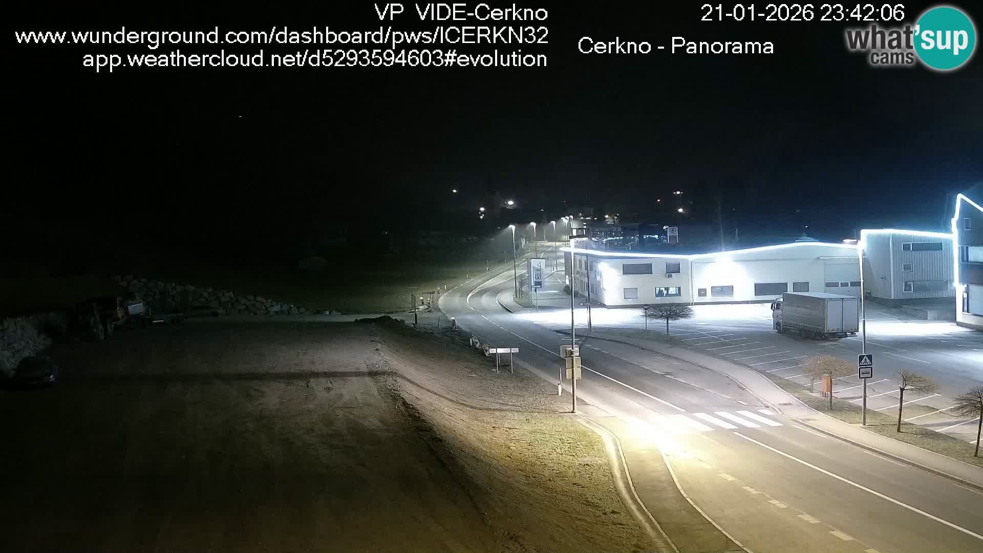 Cerkno entrada a la ciudad Webcam en vivo