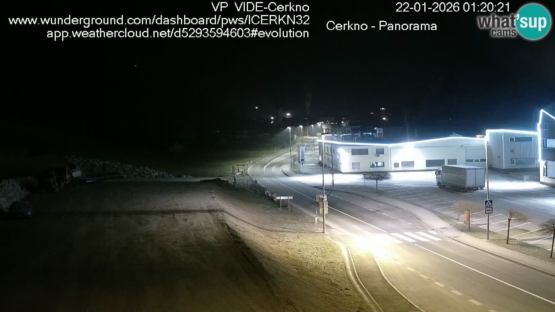 Webcam en direct – Entrée de la ville de Cerkno