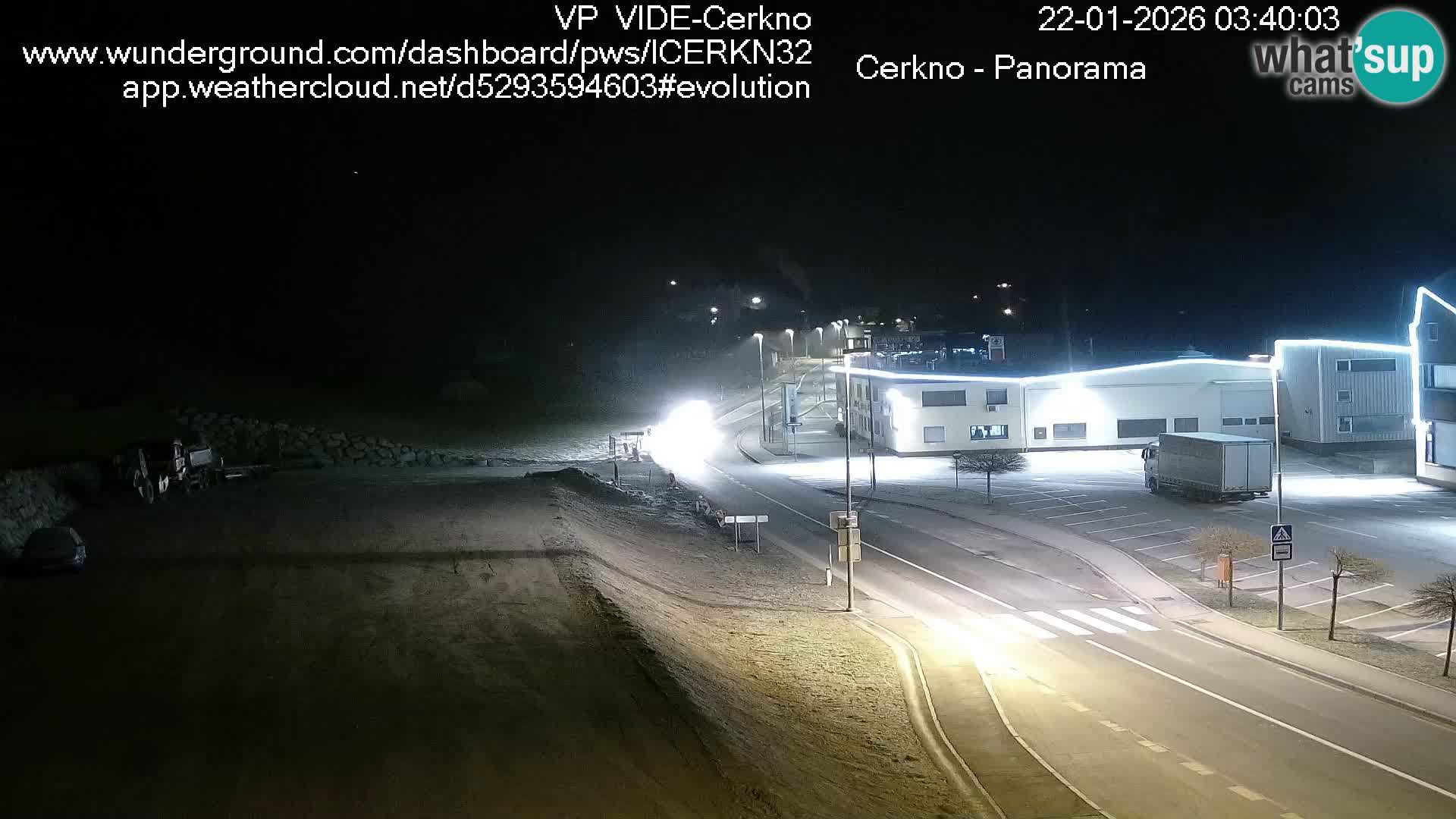 Cerkno city entrance Live Webcam