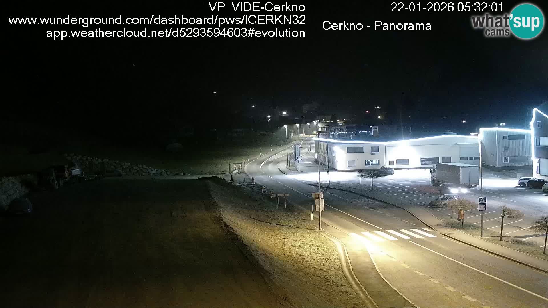 Cerkno city entrance Live Webcam