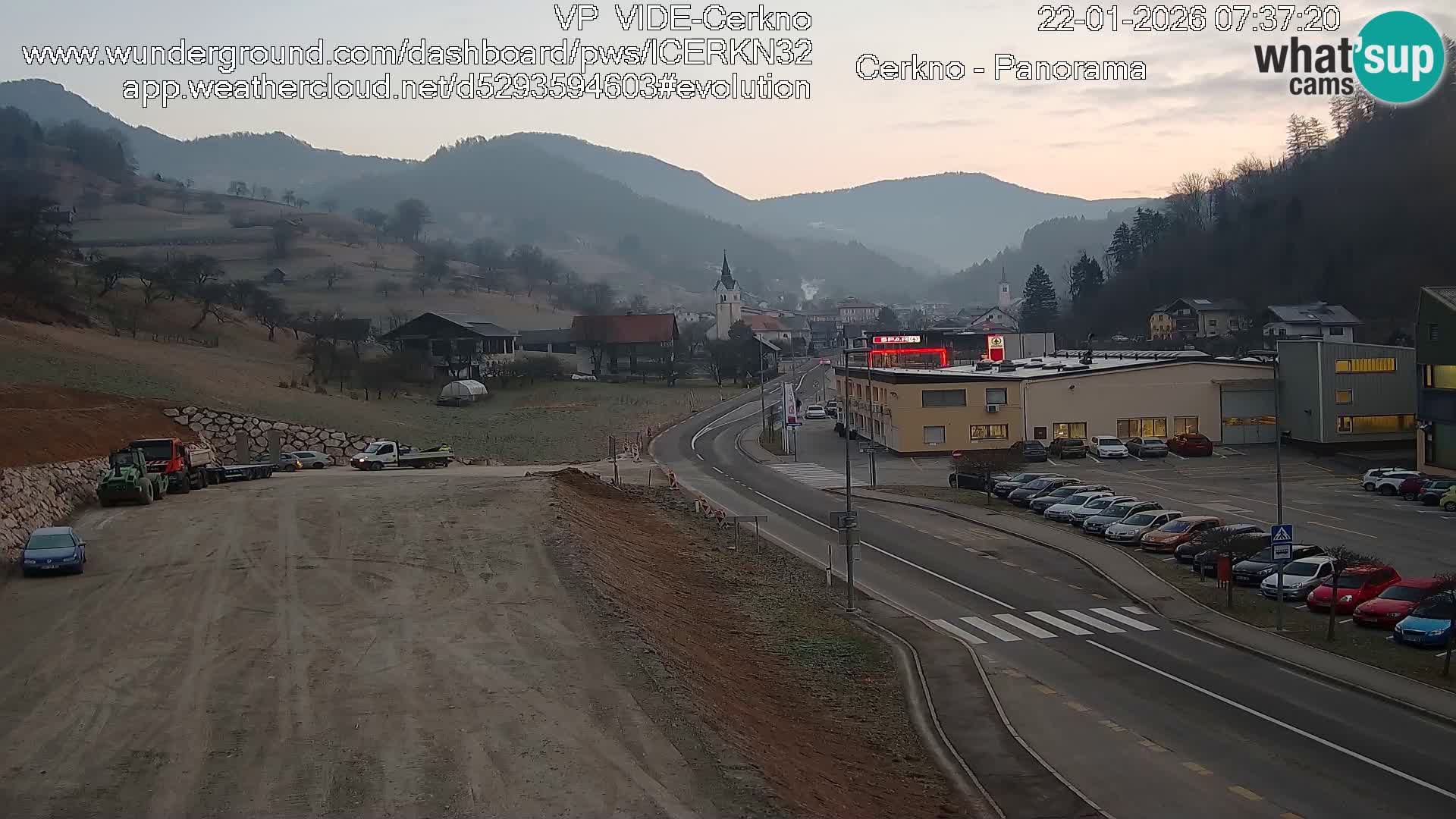 Cerkno Stadteingang Live-Webcam
