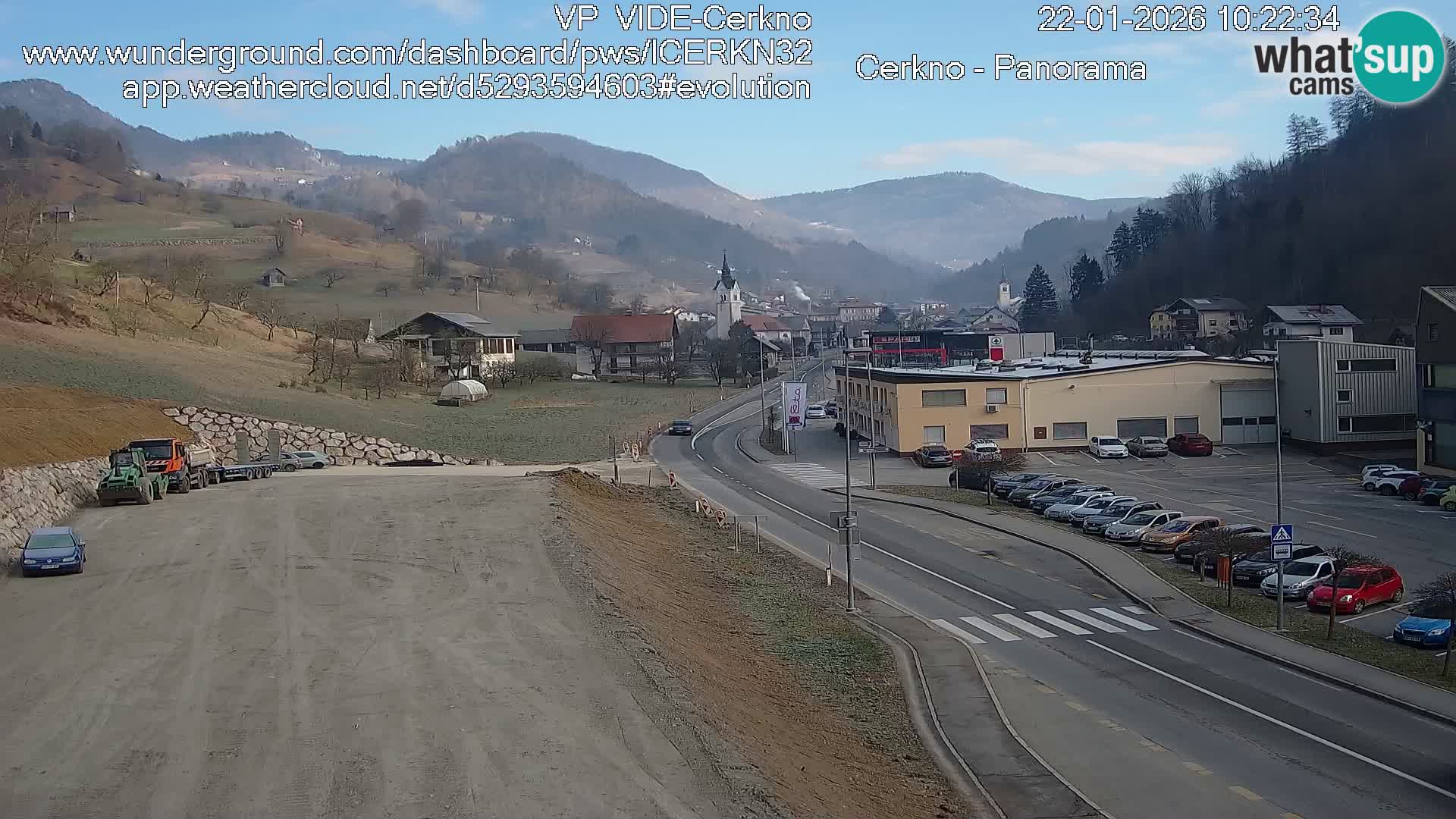 Cerkno ulaz u grad – Kamera uživo