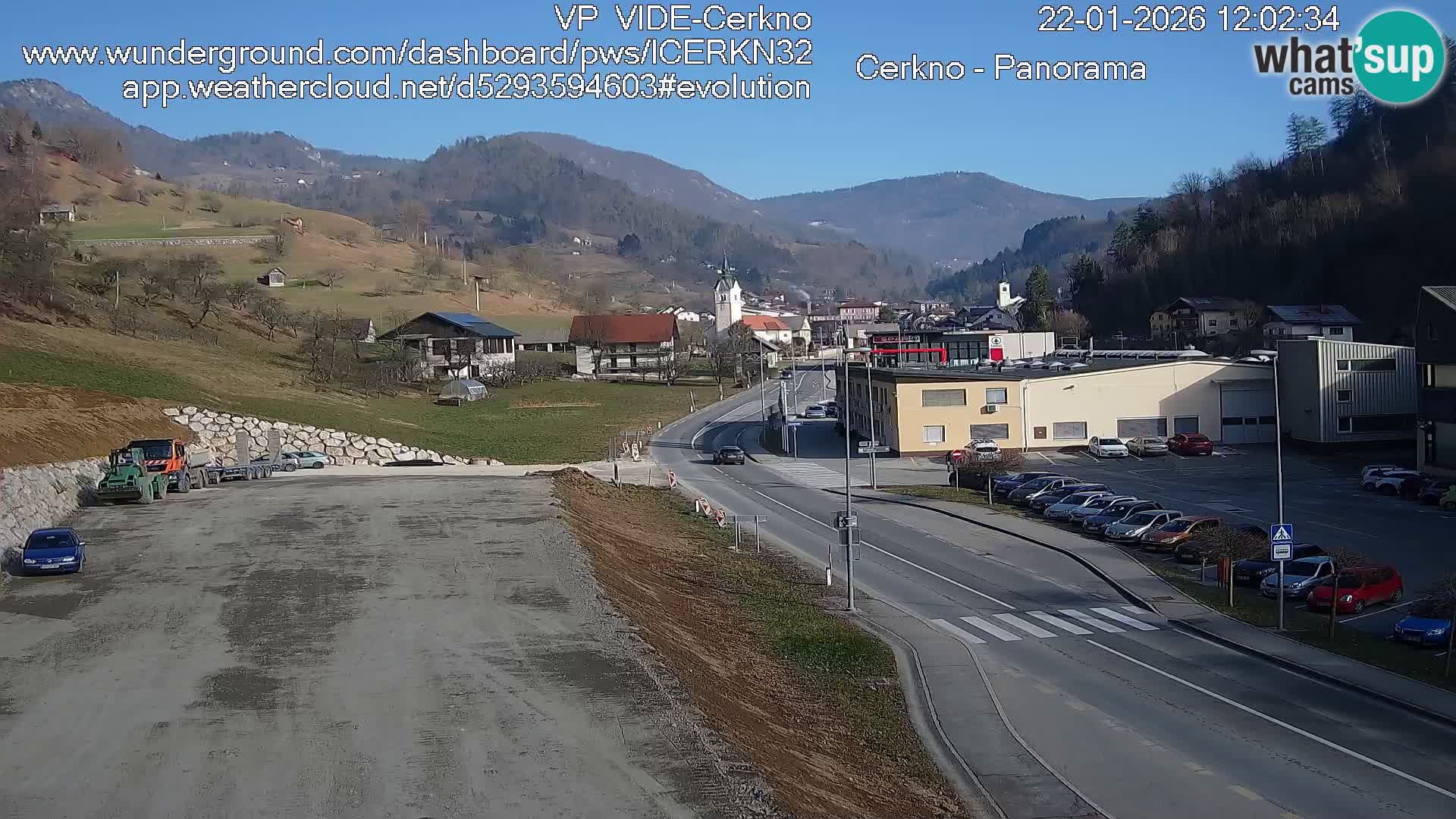 Cerkno Stadteingang Live-Webcam