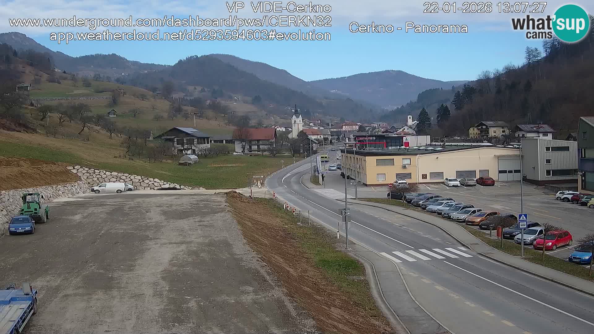Cerkno ulaz u grad – Kamera uživo