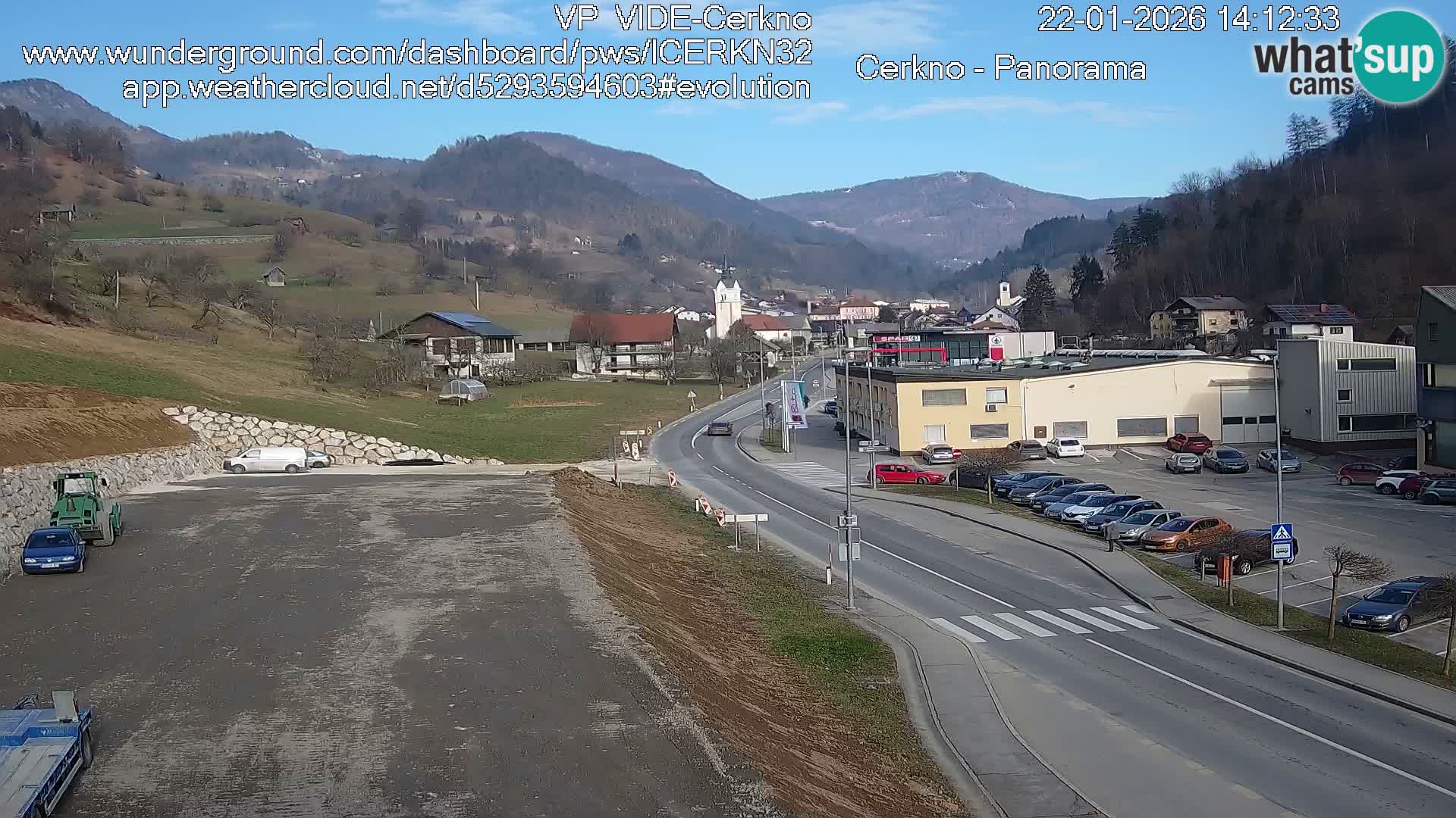 Webcam Ingresso Città di Cerkno
