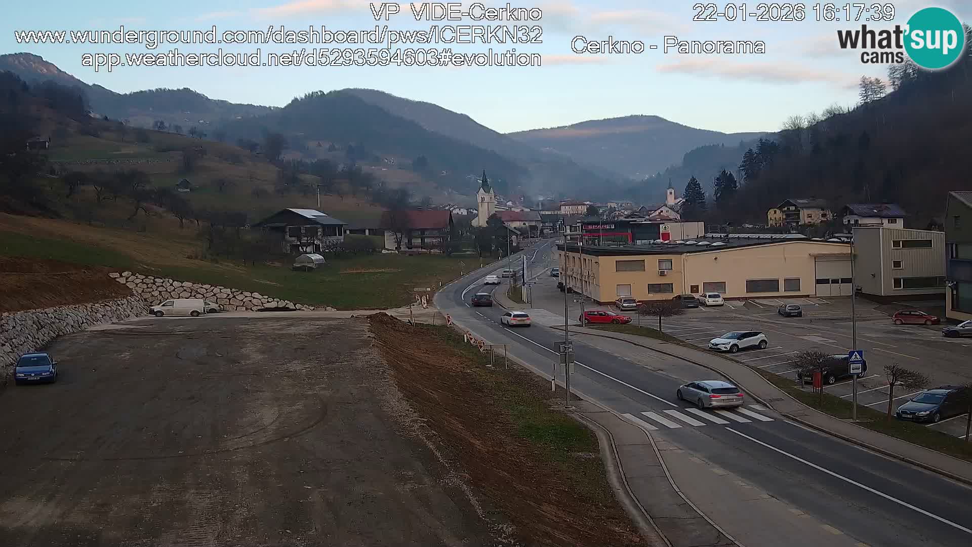 Cerkno ulaz u grad – Kamera uživo