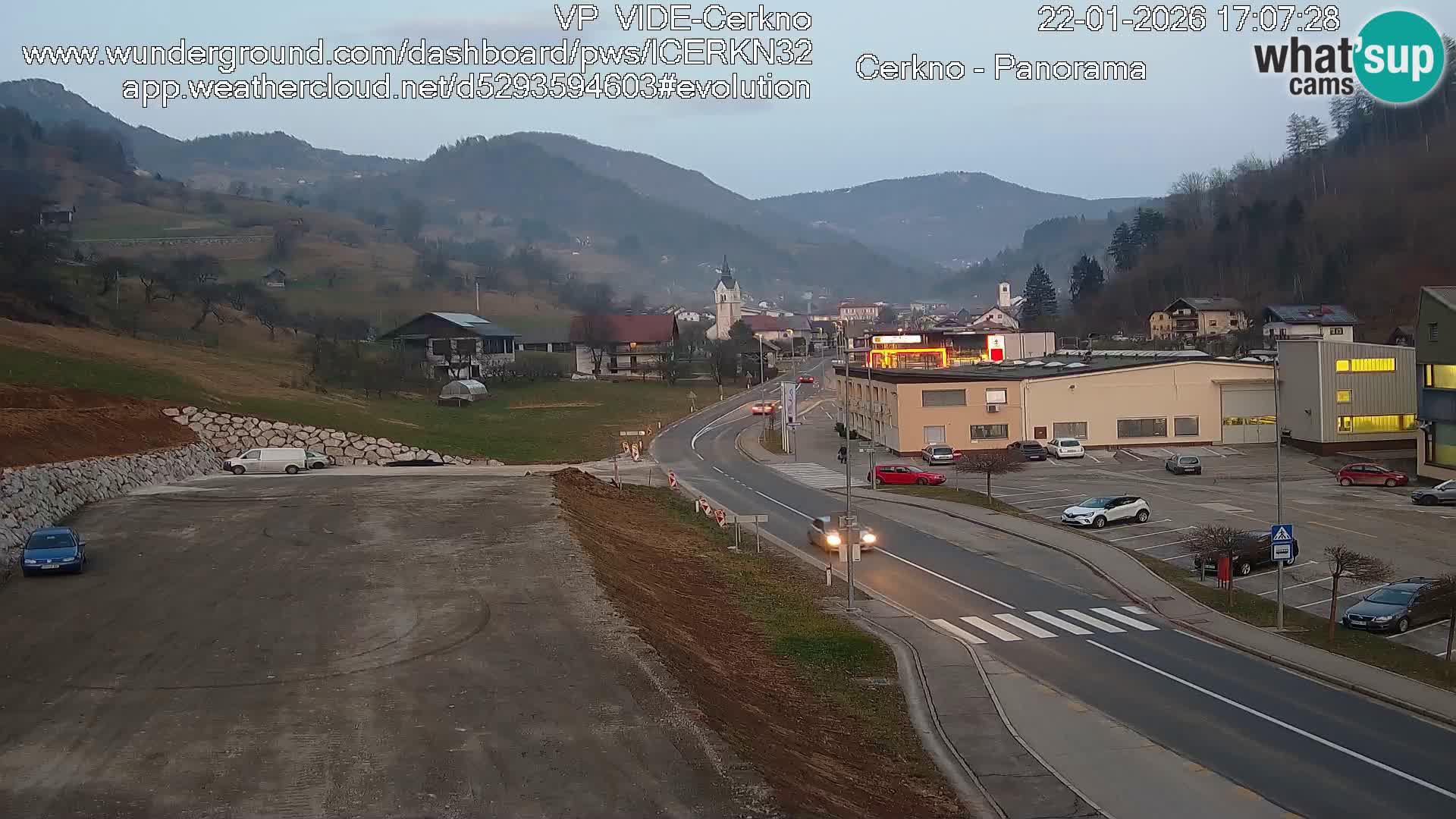 Webcam Ingresso Città di Cerkno