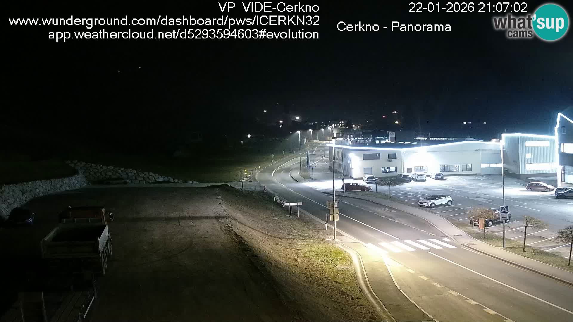 Cerkno city entrance Live Webcam