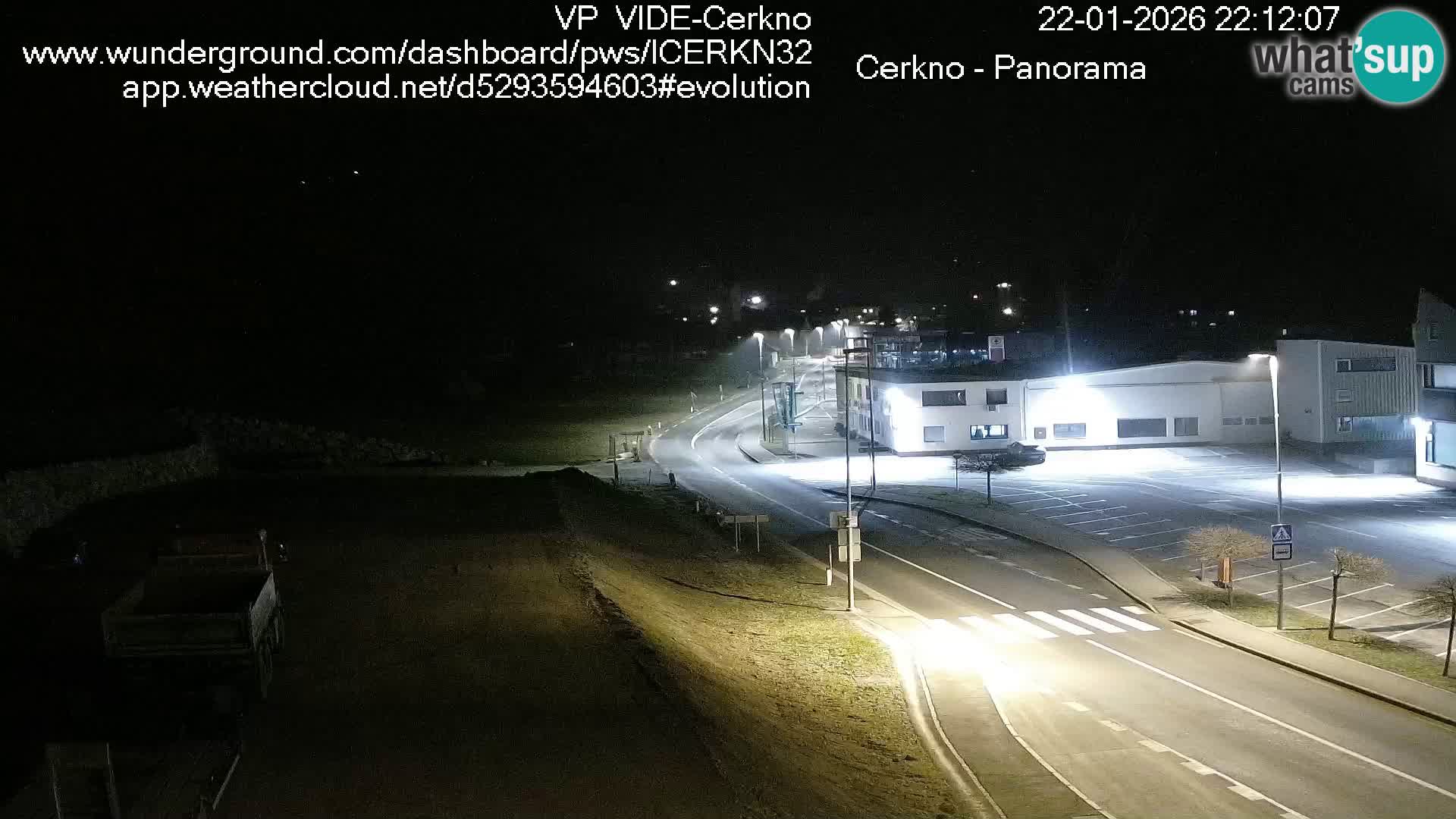 Cerkno city entrance Live Webcam