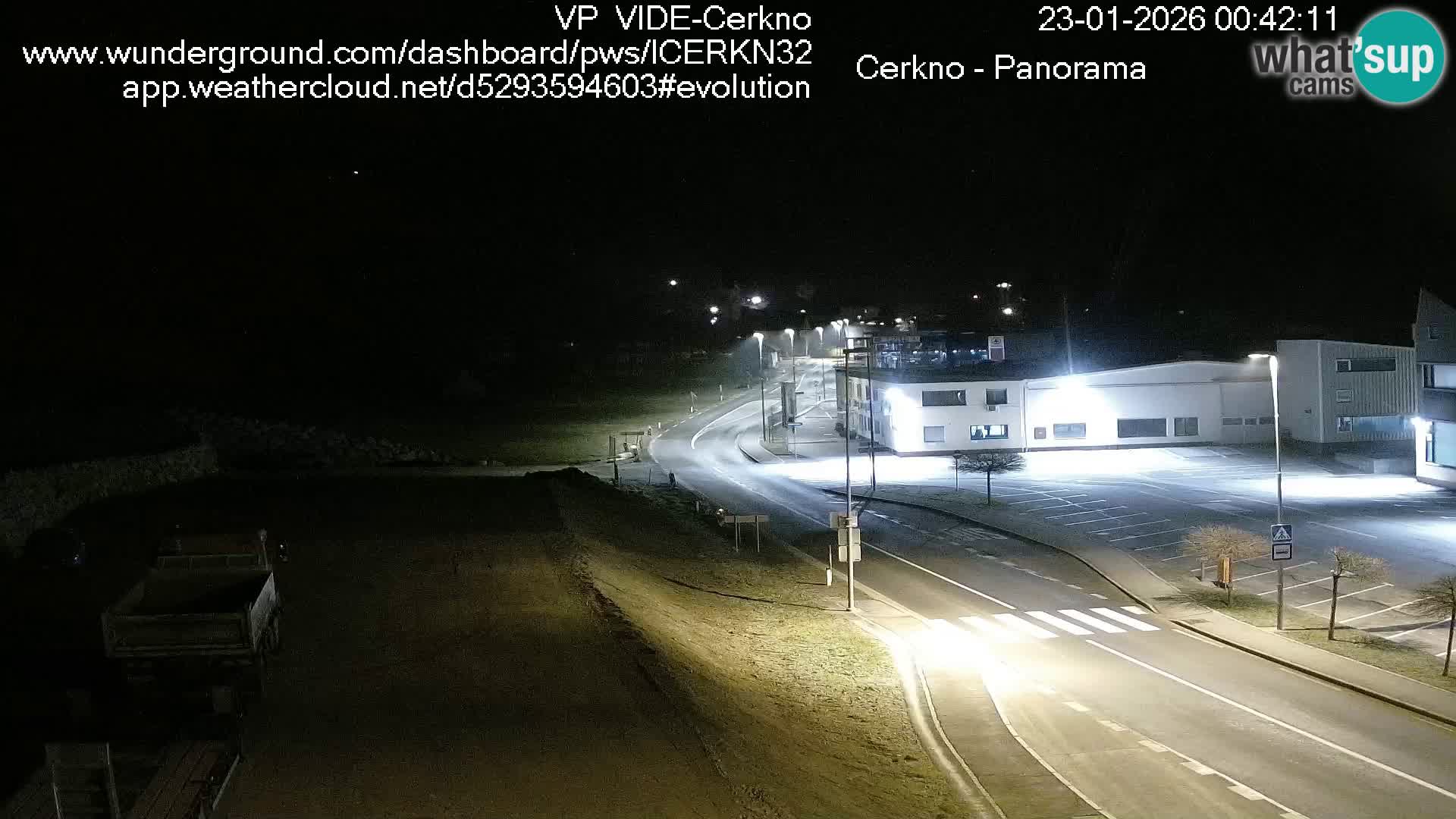 Webcam en direct – Entrée de la ville de Cerkno
