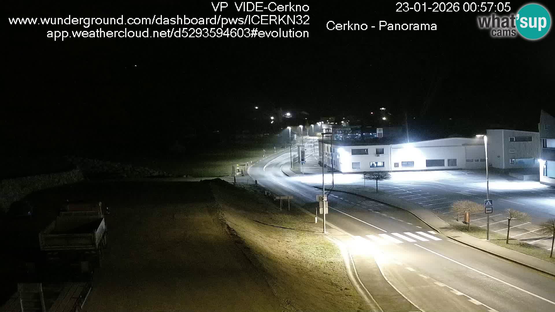 Cerkno entrada a la ciudad Webcam en vivo
