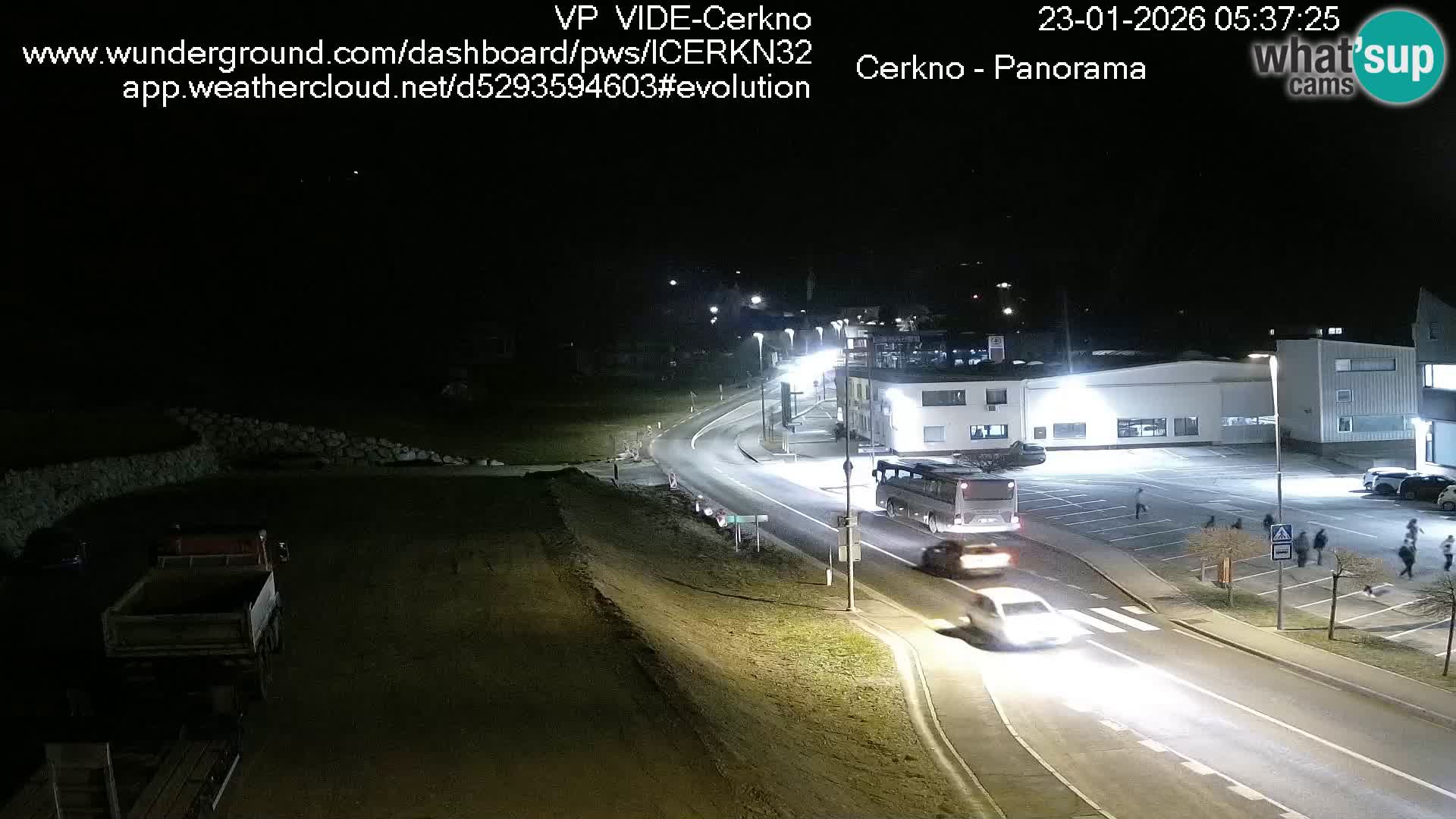 Webcam en direct – Entrée de la ville de Cerkno