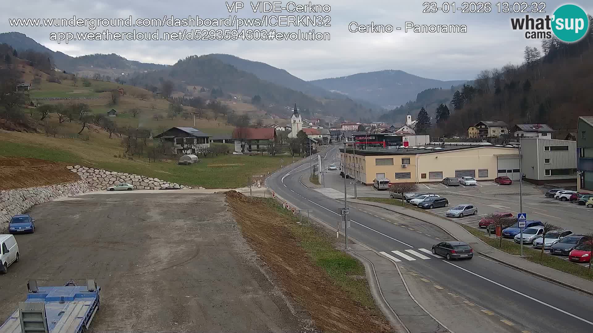 Cerkno Stadteingang Live-Webcam