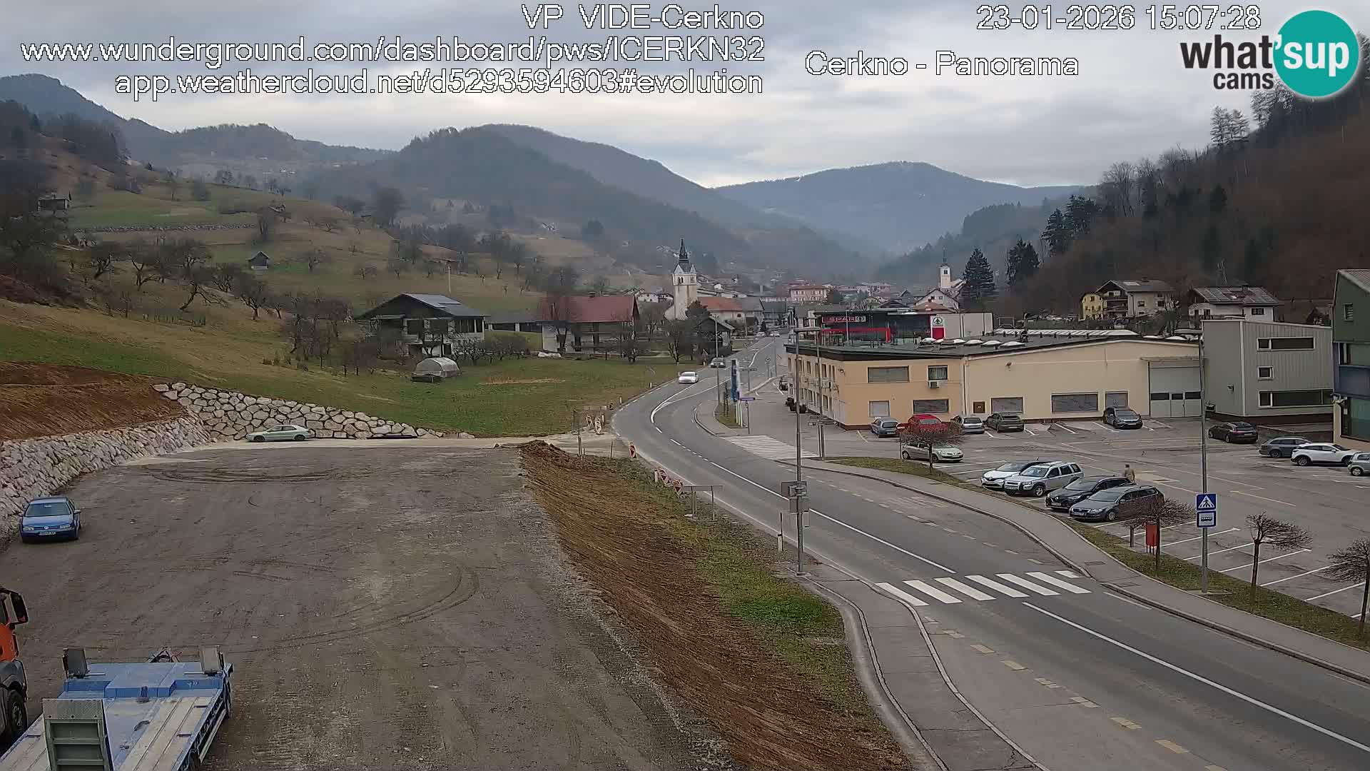 Cerkno ulaz u grad – Kamera uživo