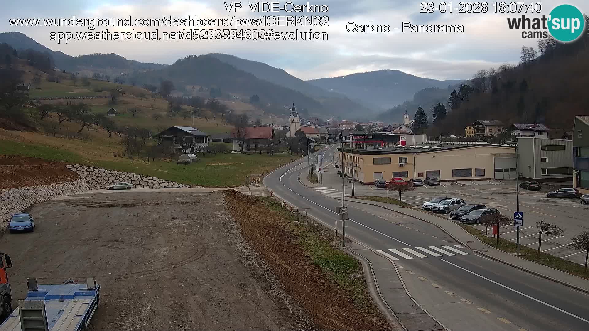 Cerkno ulaz u grad – Kamera uživo