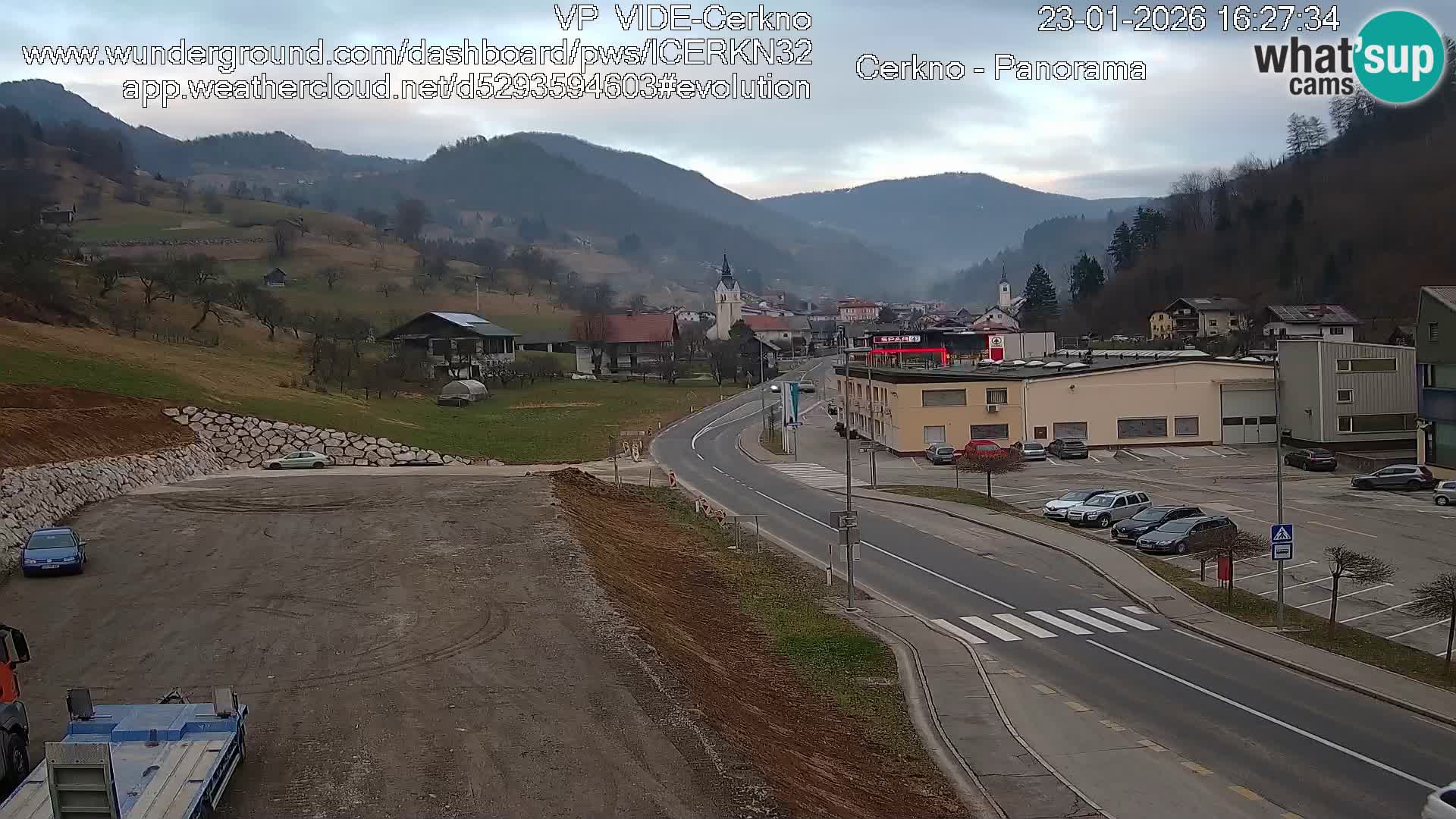 Cerkno Stadteingang Live-Webcam