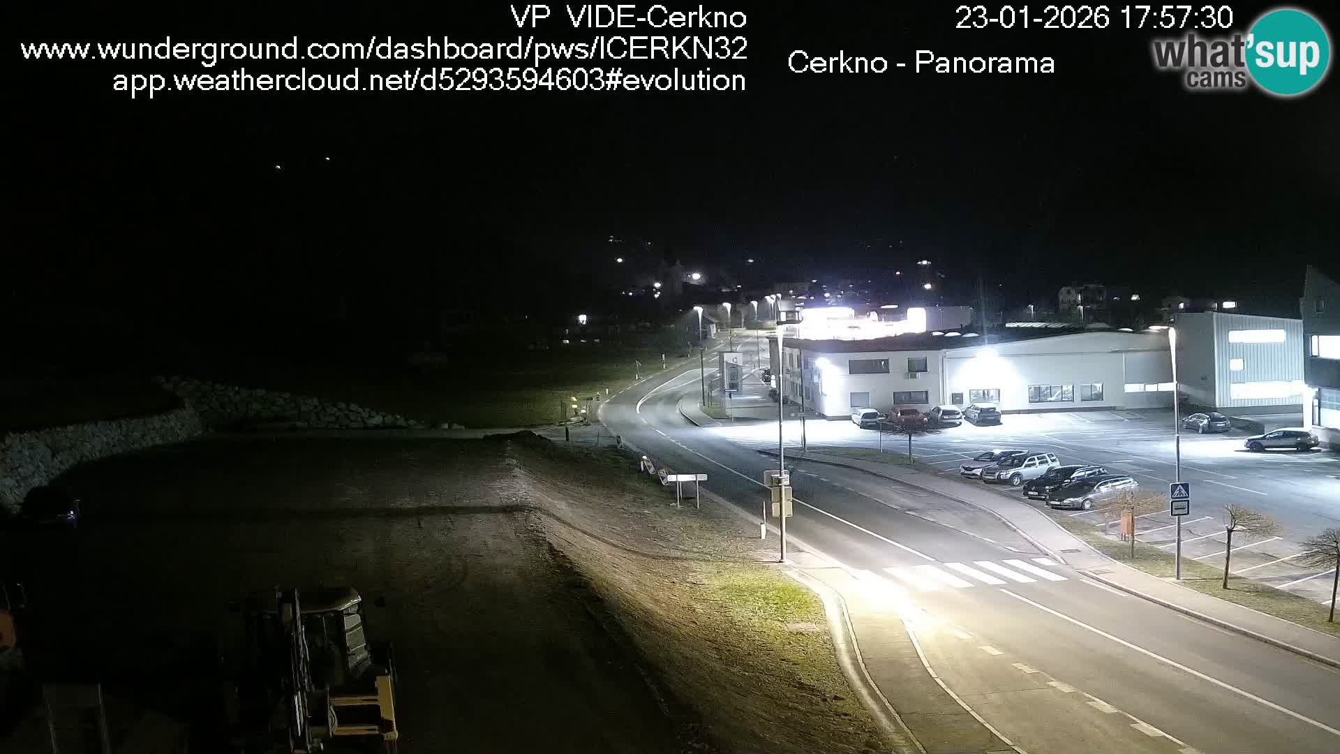 Cerkno city entrance Live Webcam