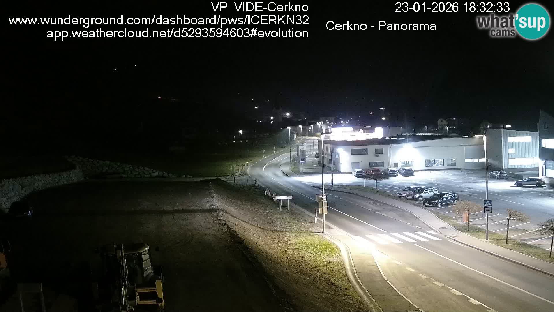 Cerkno entrada a la ciudad Webcam en vivo