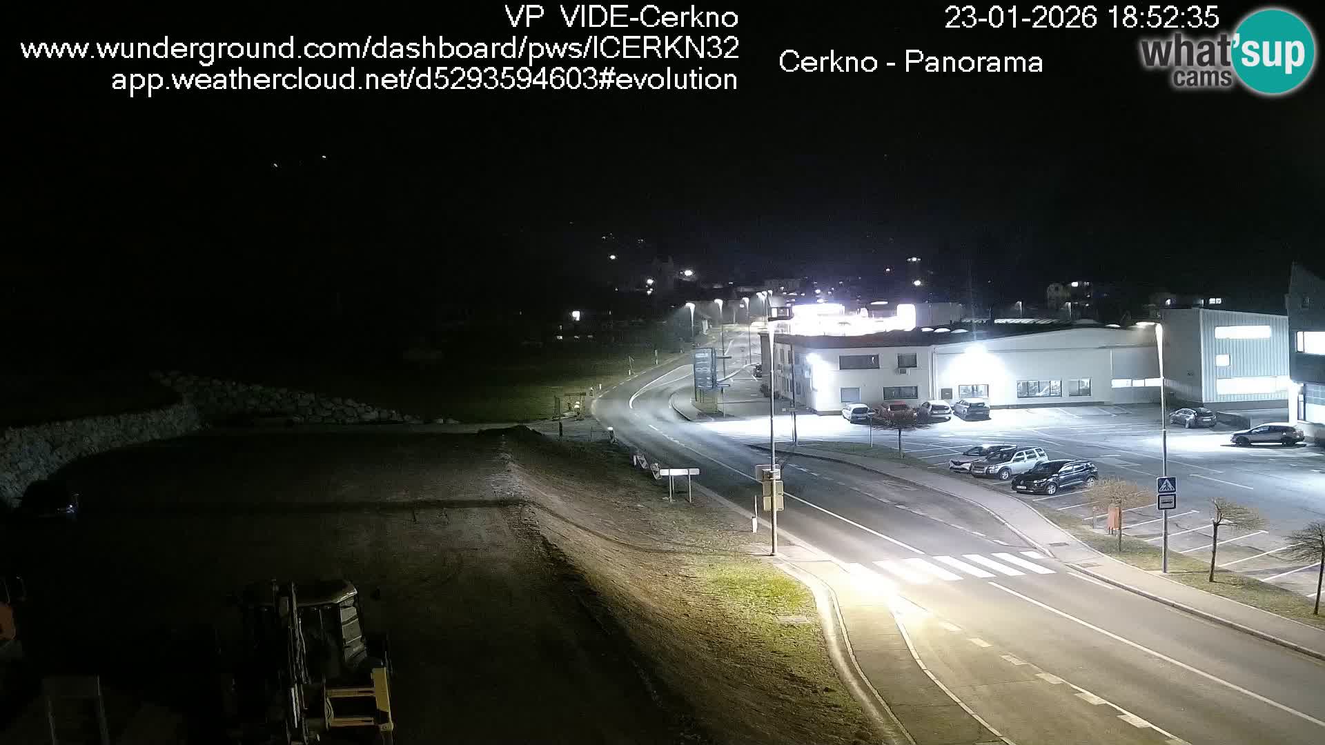 Webcam en direct – Entrée de la ville de Cerkno