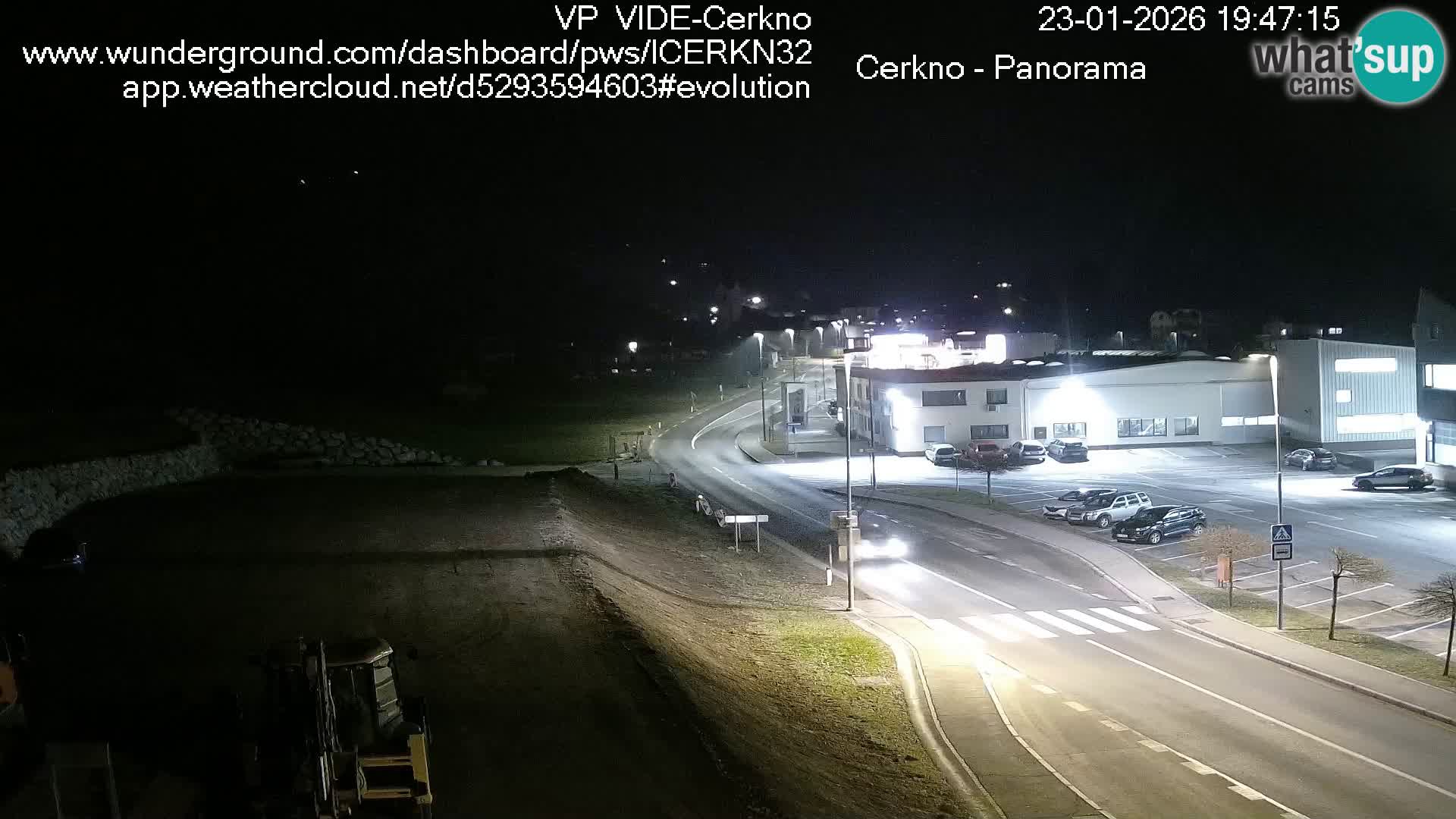 Webcam en direct – Entrée de la ville de Cerkno