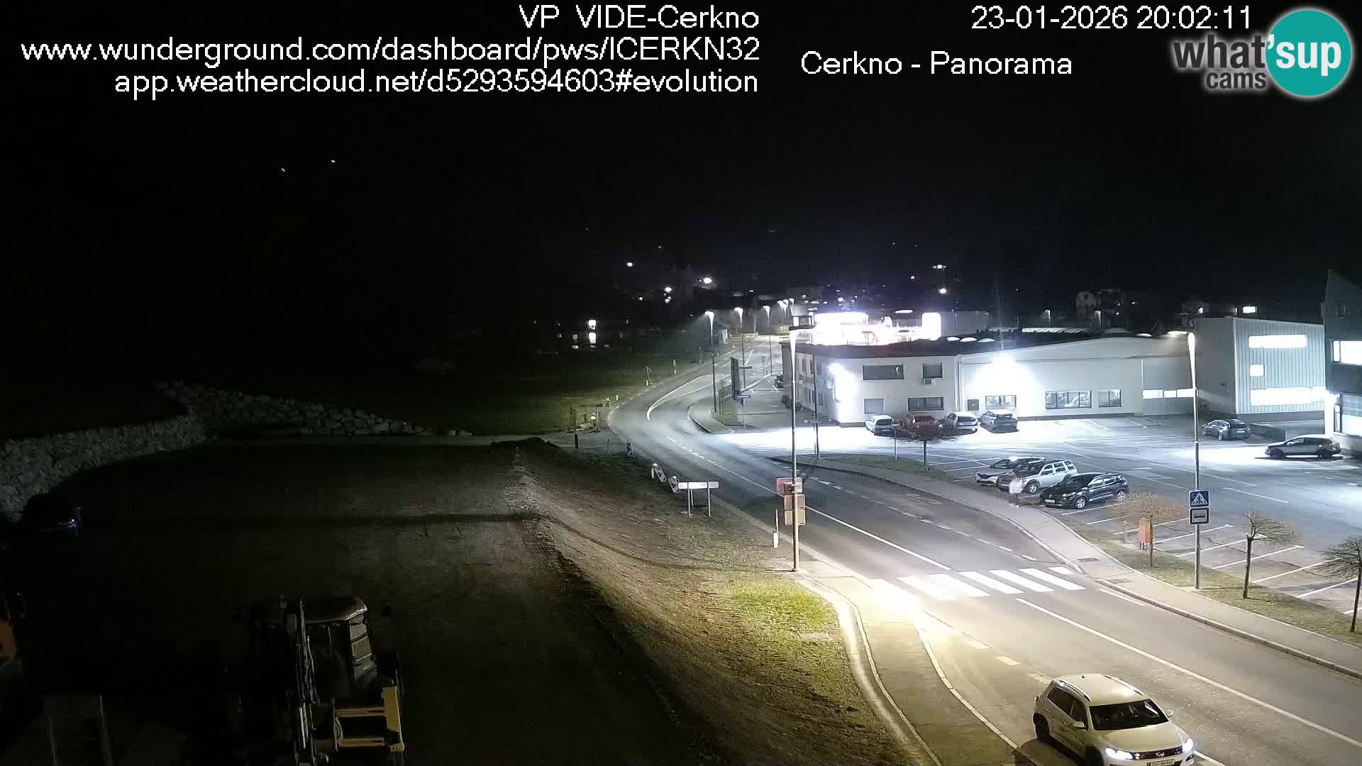 Cerkno city entrance Live Webcam