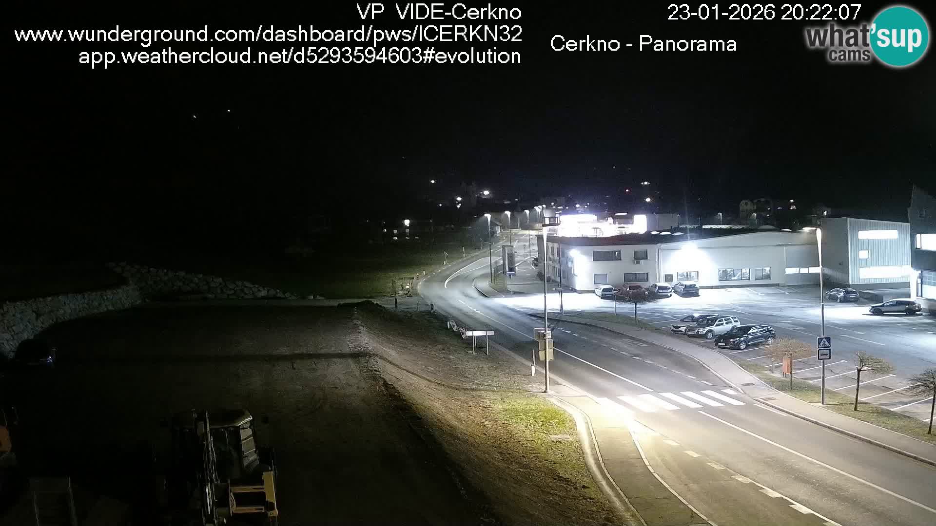 Webcam en direct – Entrée de la ville de Cerkno