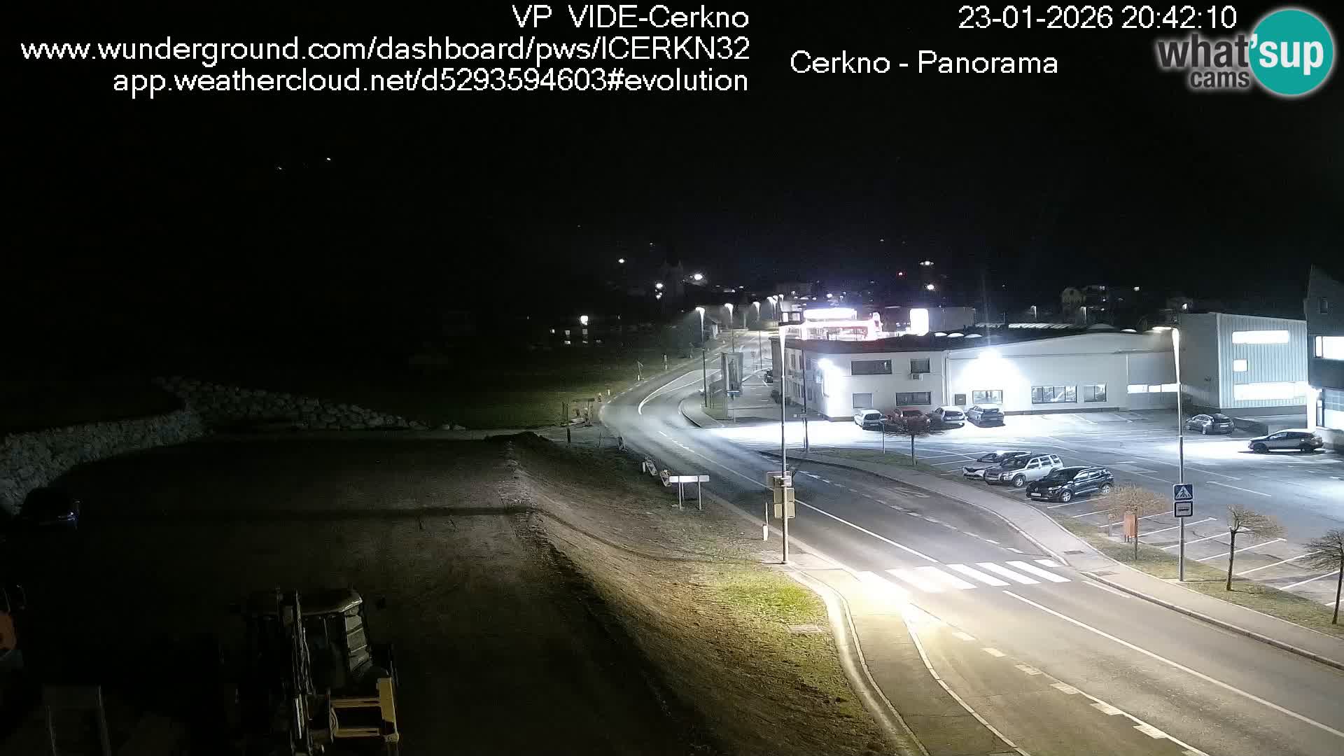 Webcam en direct – Entrée de la ville de Cerkno