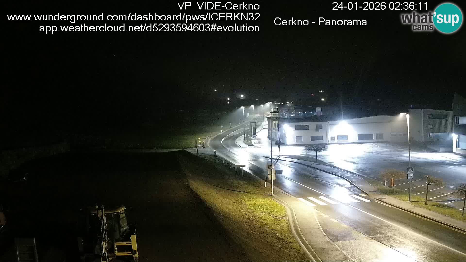 Cerkno city entrance Live Webcam