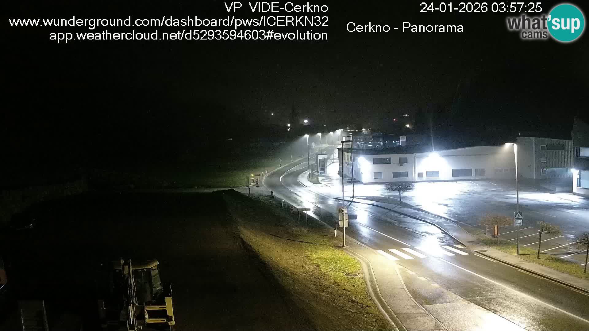 Cerkno city entrance Live Webcam