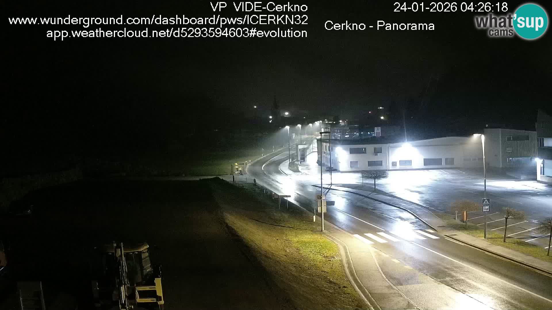 Webcam en direct – Entrée de la ville de Cerkno