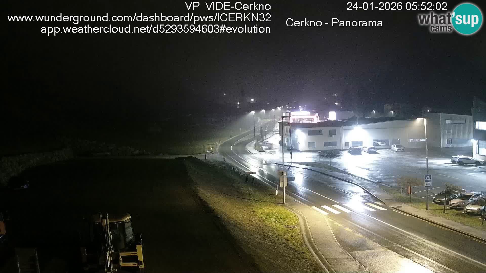 Cerkno entrada a la ciudad Webcam en vivo