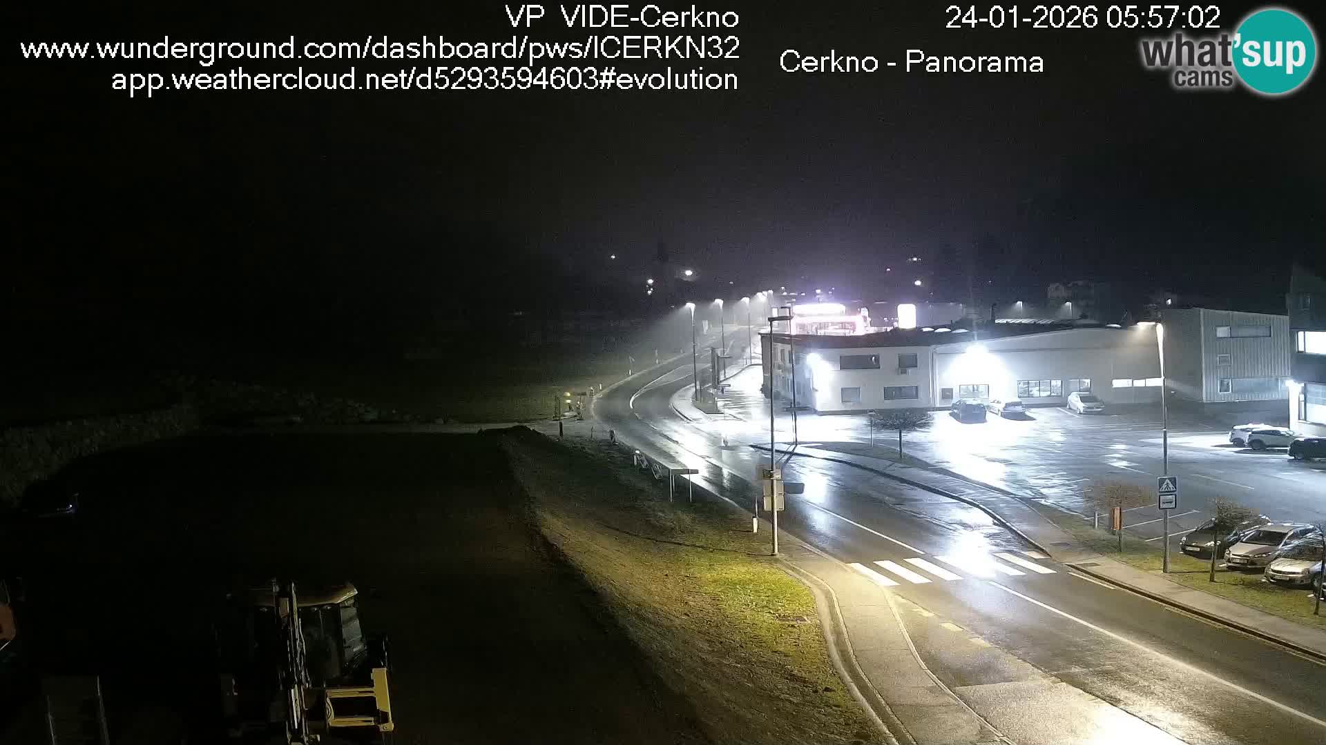 Webcam en direct – Entrée de la ville de Cerkno