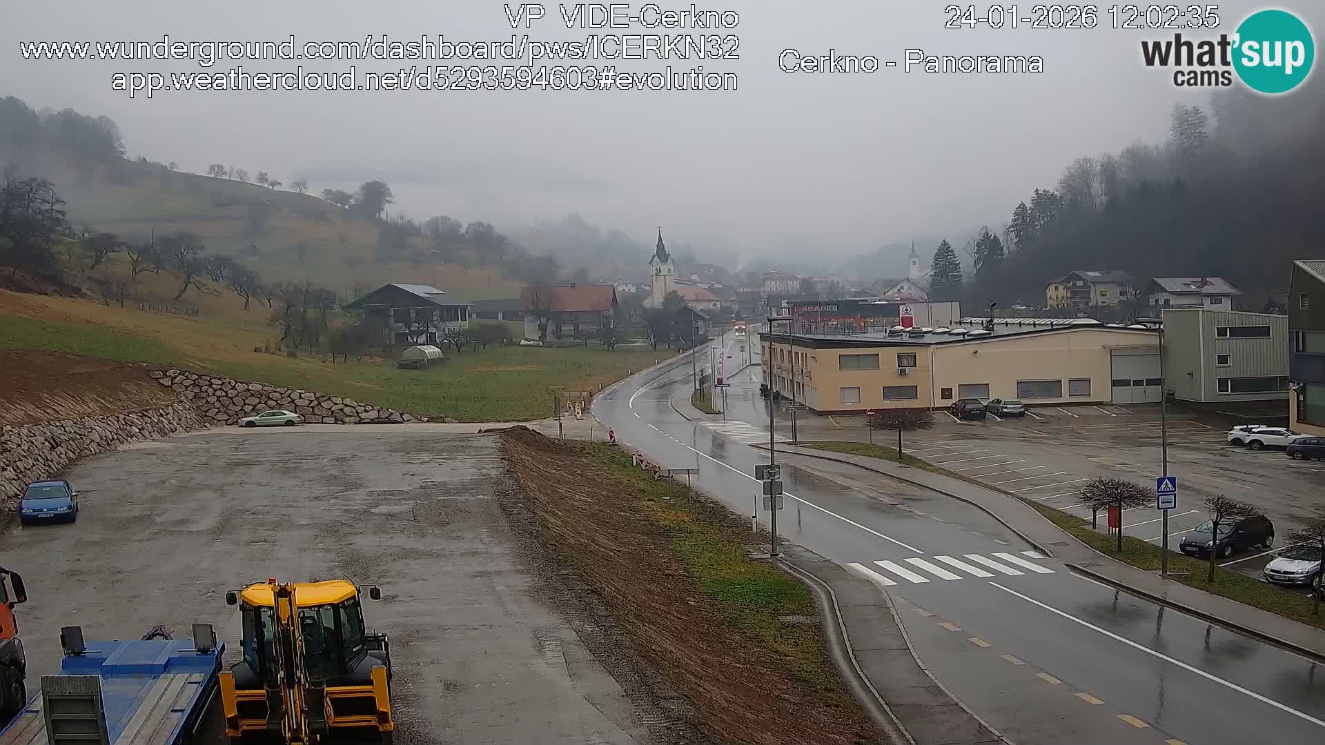 Cerkno ulaz u grad – Kamera uživo