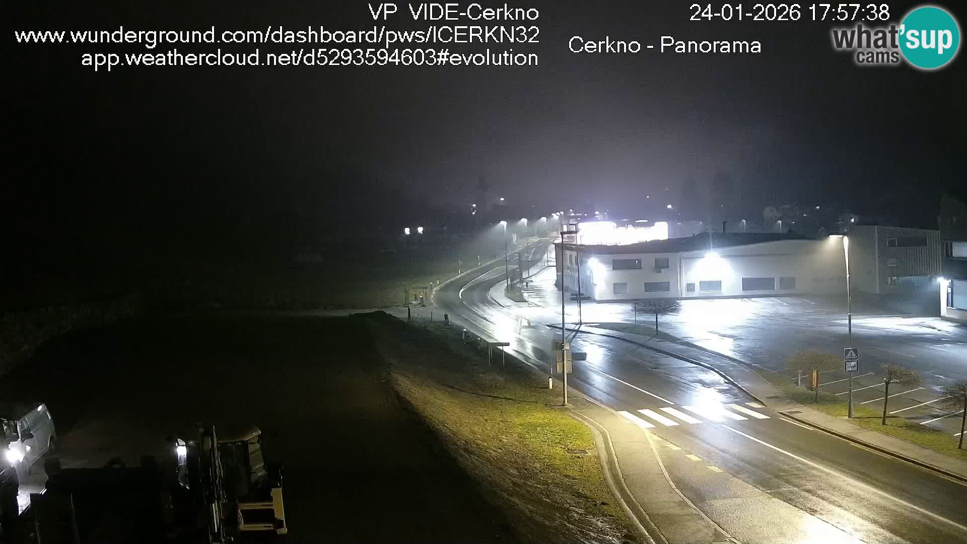Cerkno city entrance Live Webcam