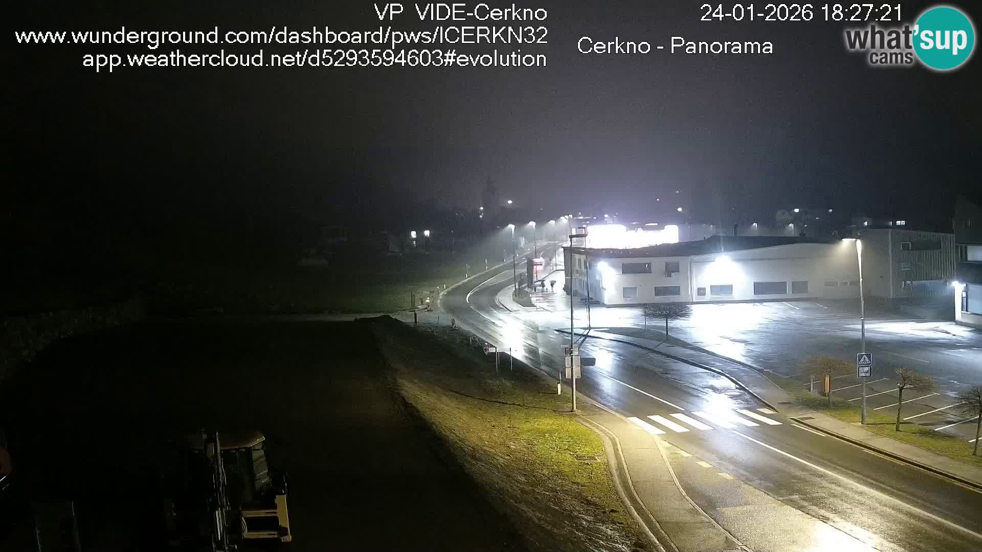Webcam en direct – Entrée de la ville de Cerkno