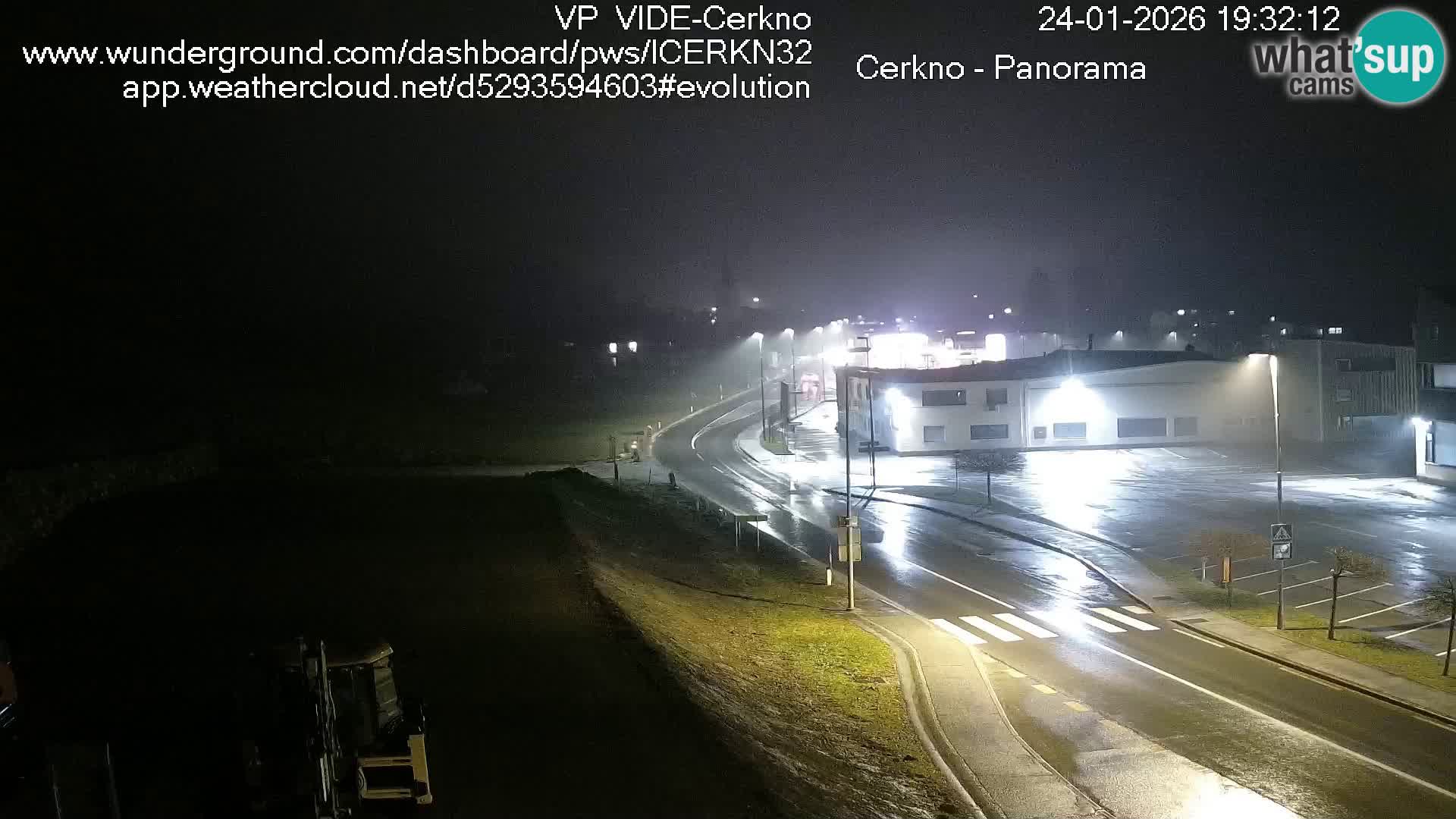 Cerkno city entrance Live Webcam