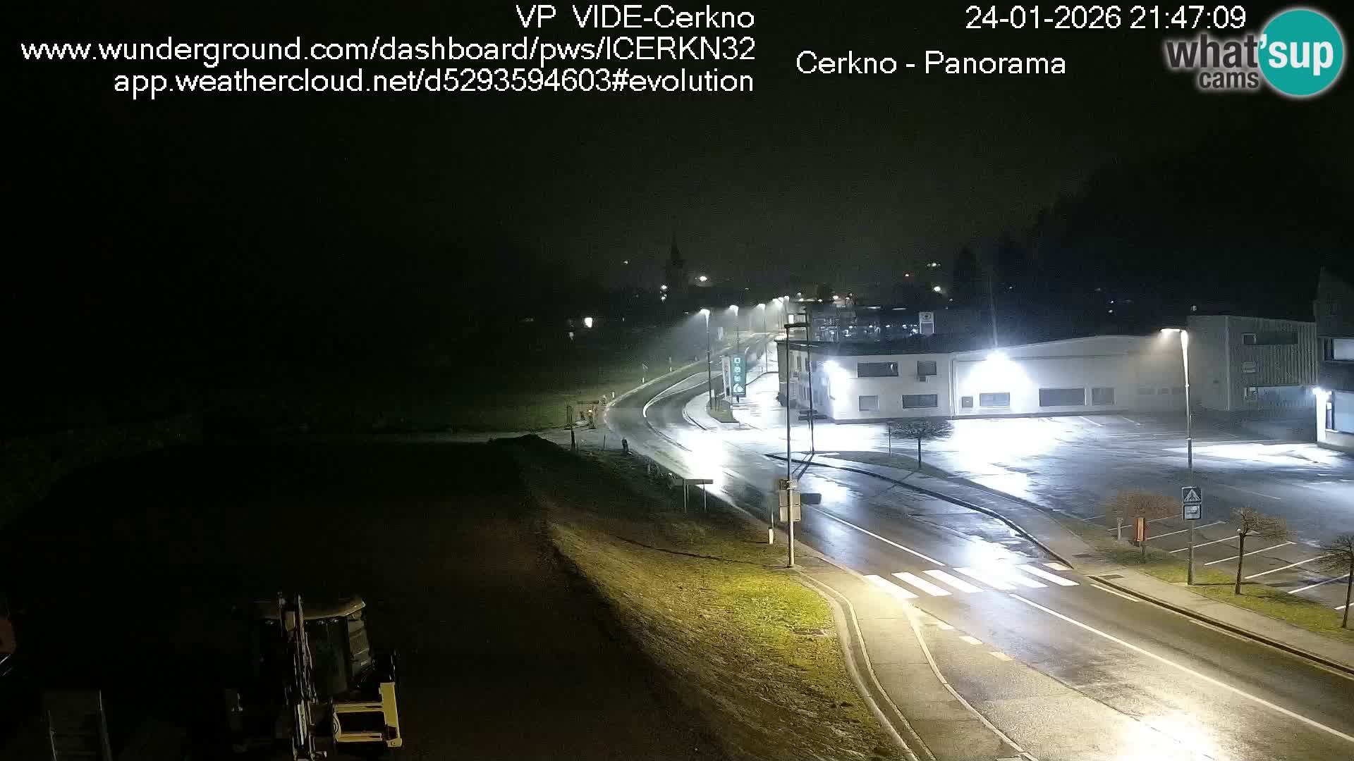 Cerkno city entrance Live Webcam