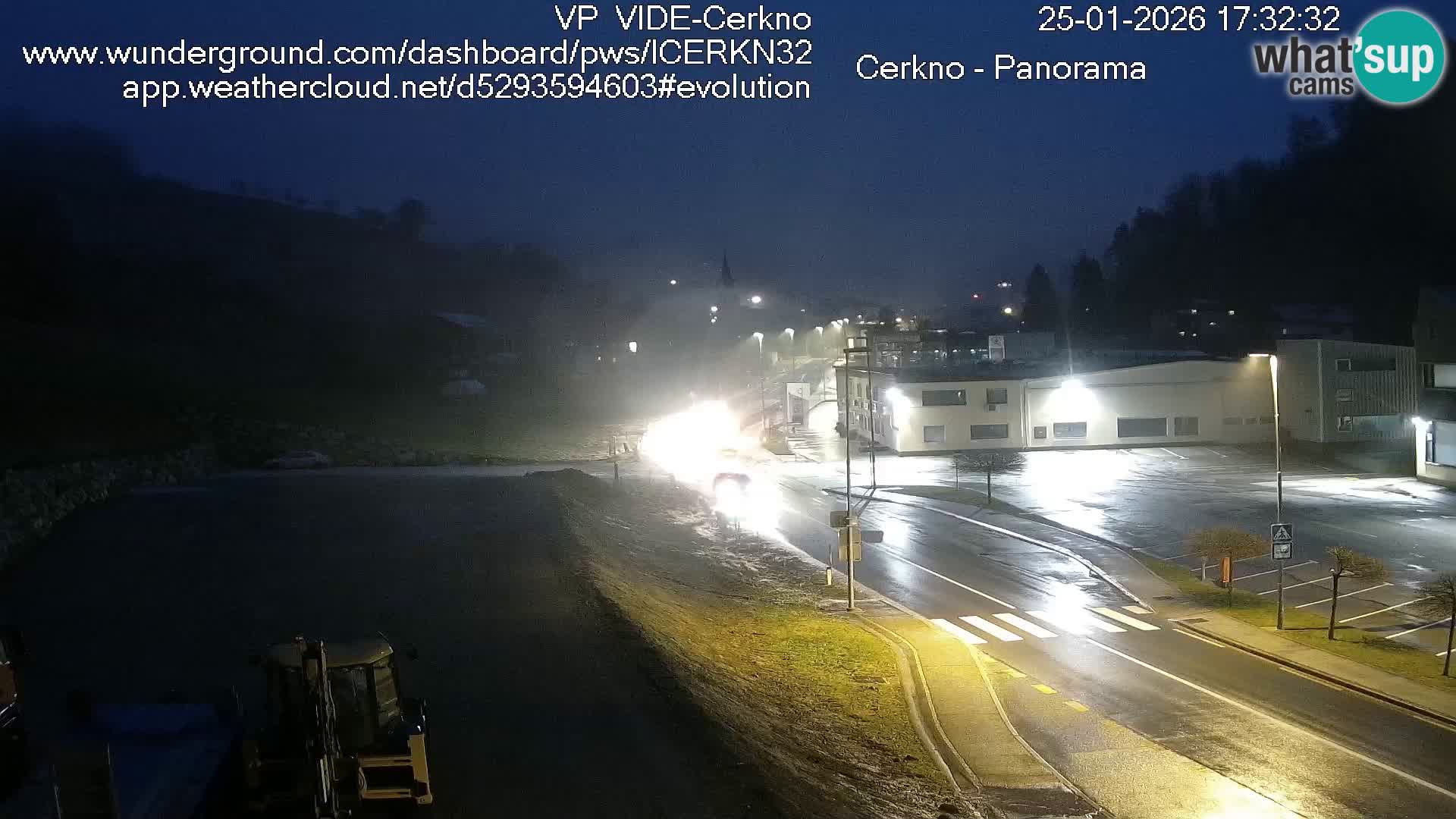Cerkno city entrance Live Webcam