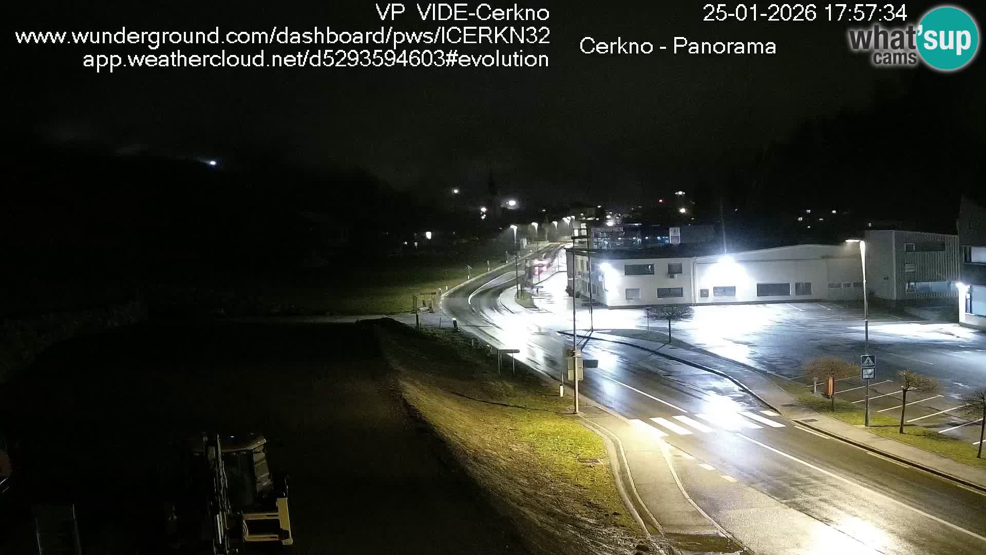 Cerkno entrada a la ciudad Webcam en vivo