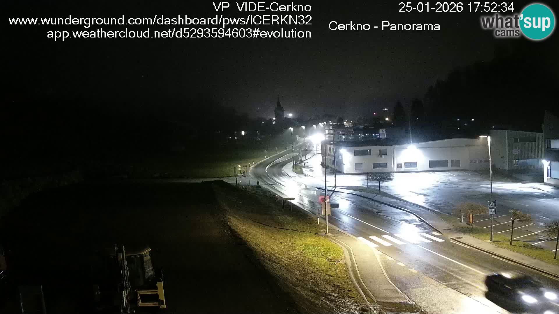 Cerkno entrada a la ciudad Webcam en vivo