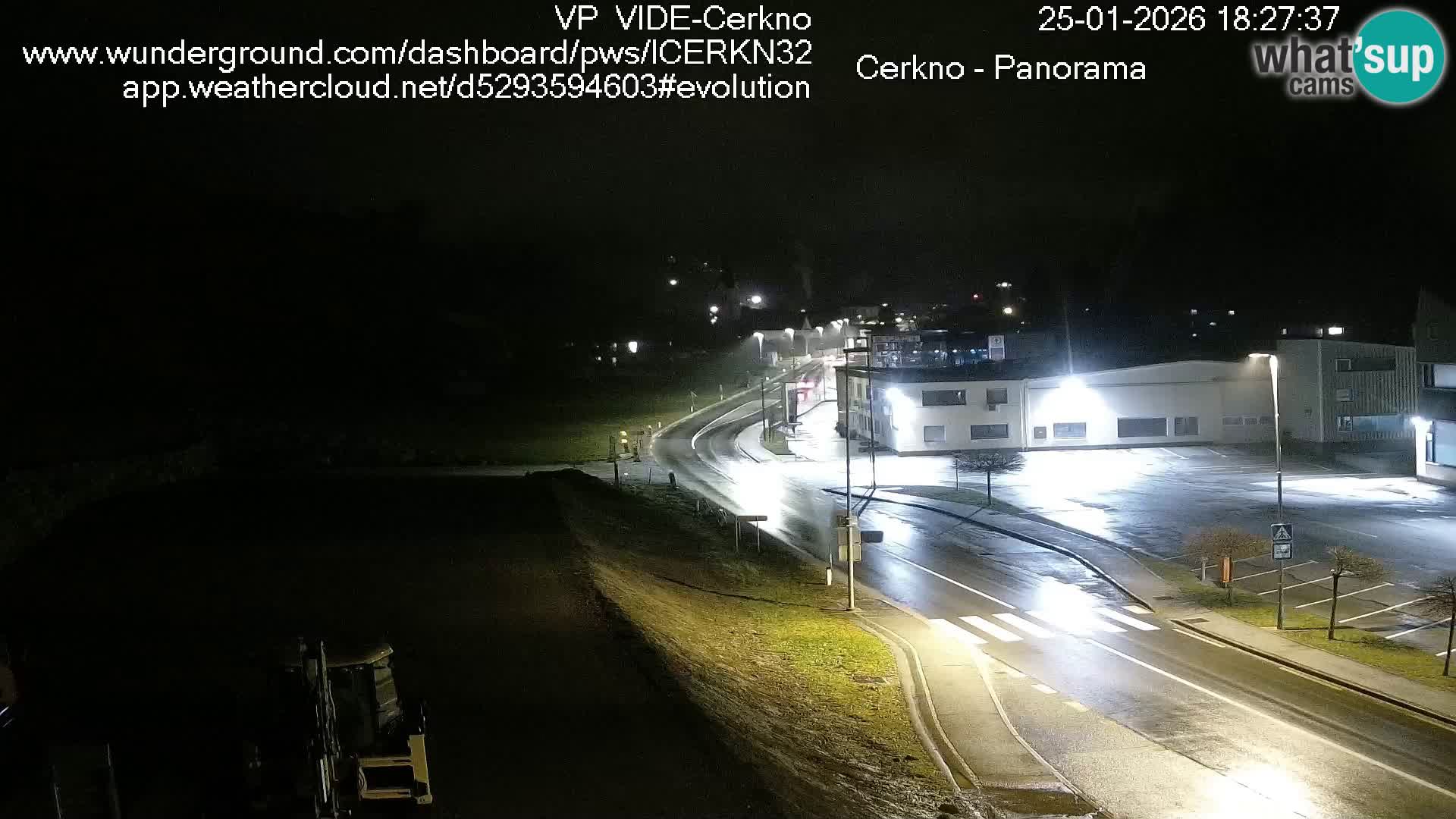 Webcam en direct – Entrée de la ville de Cerkno